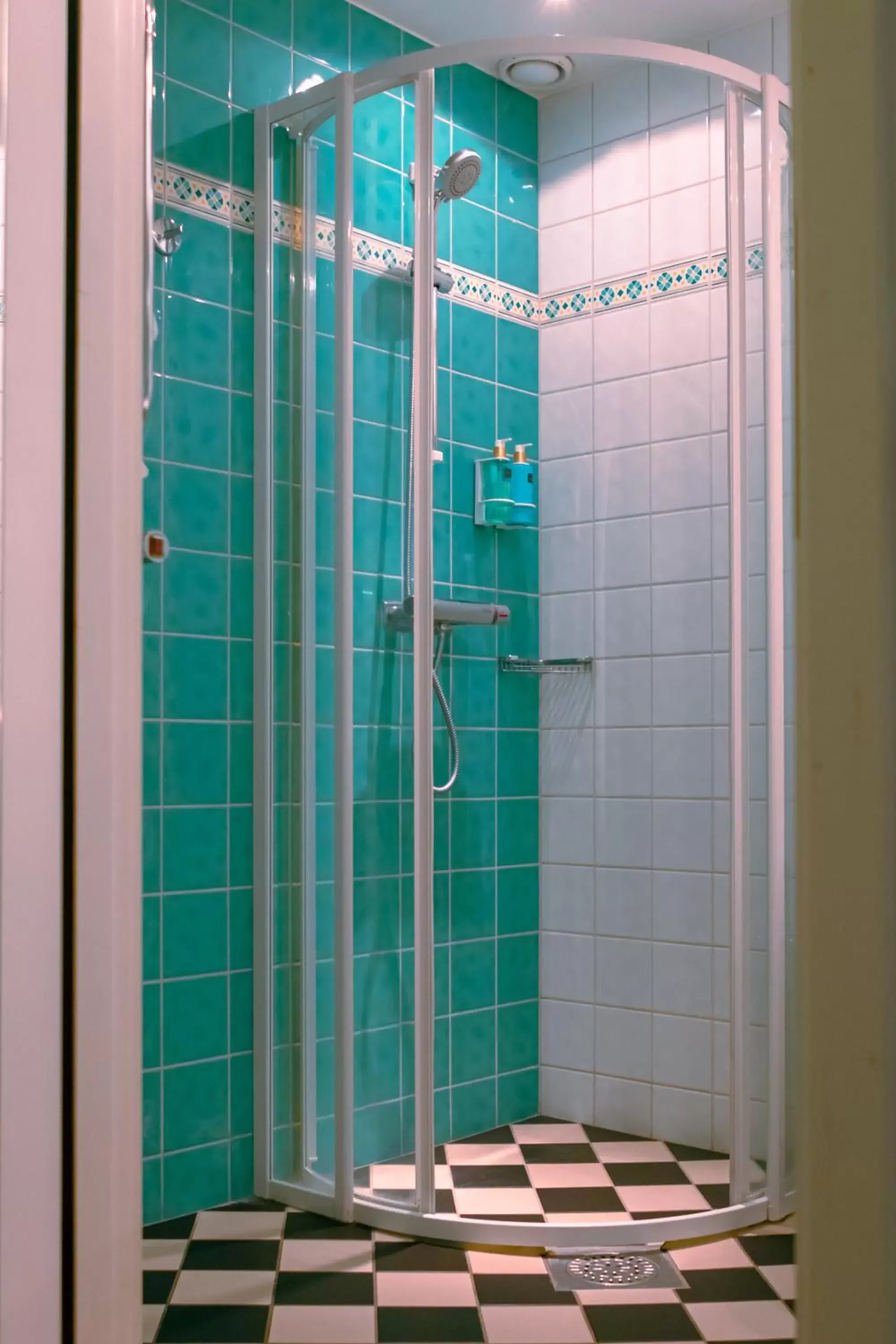 Shower, Bathroom in First Hotel Olofström