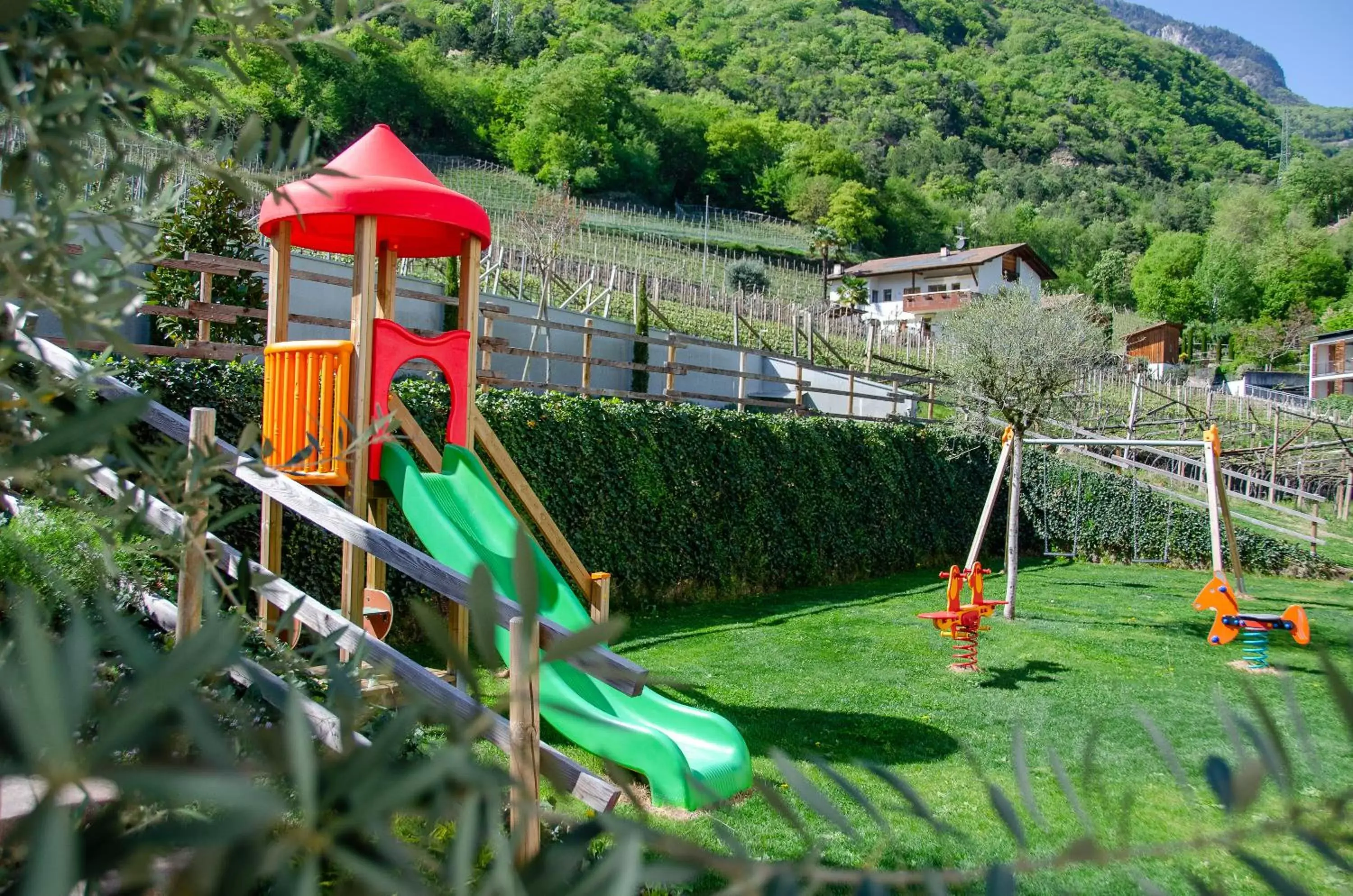 Children play ground, Children's Play Area in Residence Garni Hotel Vineus