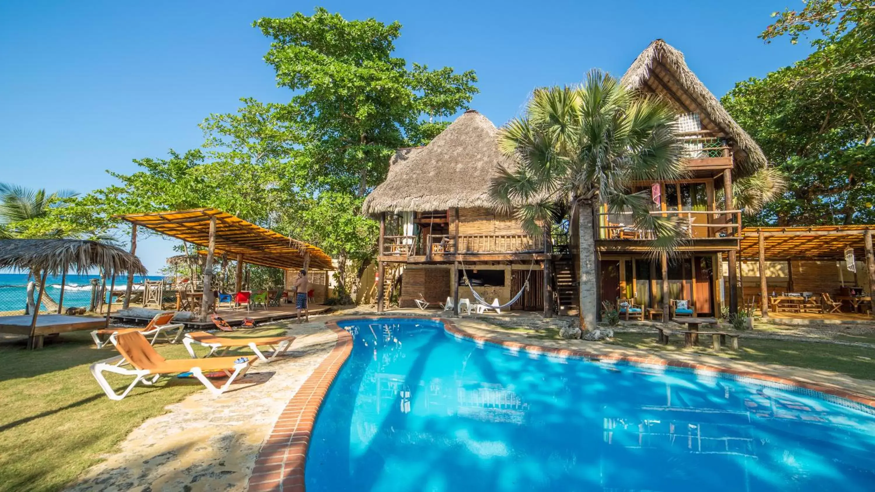 Swimming Pool in Cabarete Maravilla Eco Lodge Boutique Beach Surf & Kite