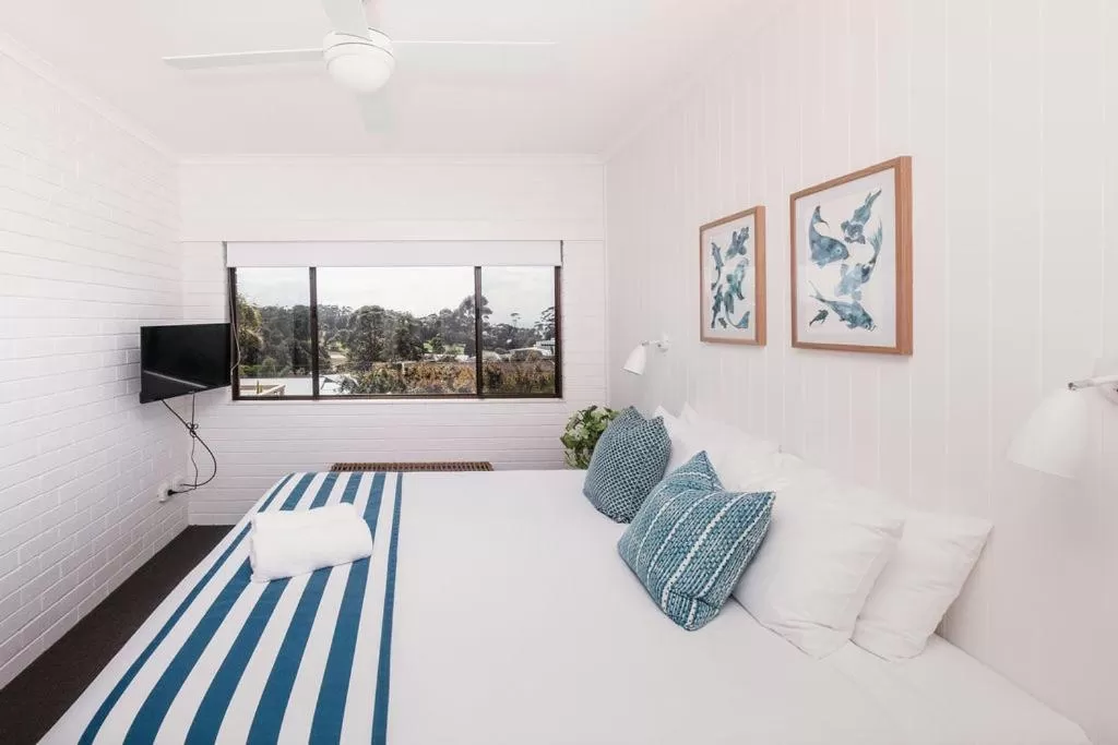 Bed in Mollymook Seascape Motel and Apartments