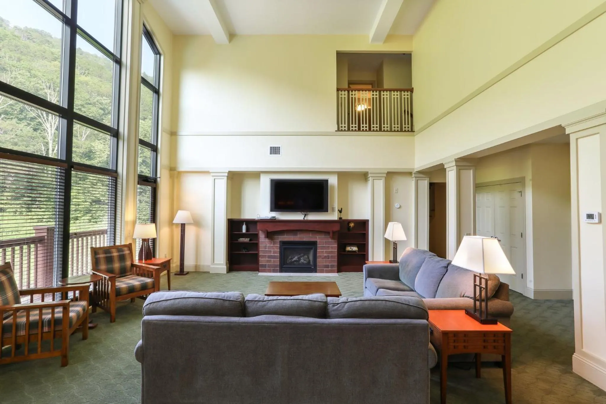 Living room in Kaatskill Mountain Club and Condos by Hunter Mountain