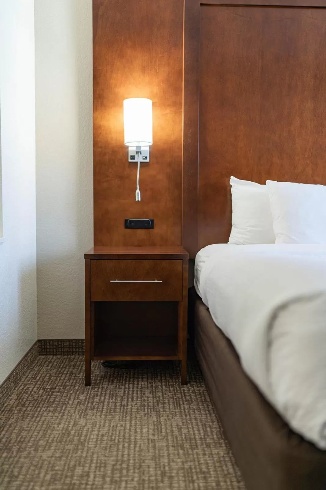 Bed in Rapid River Lodge