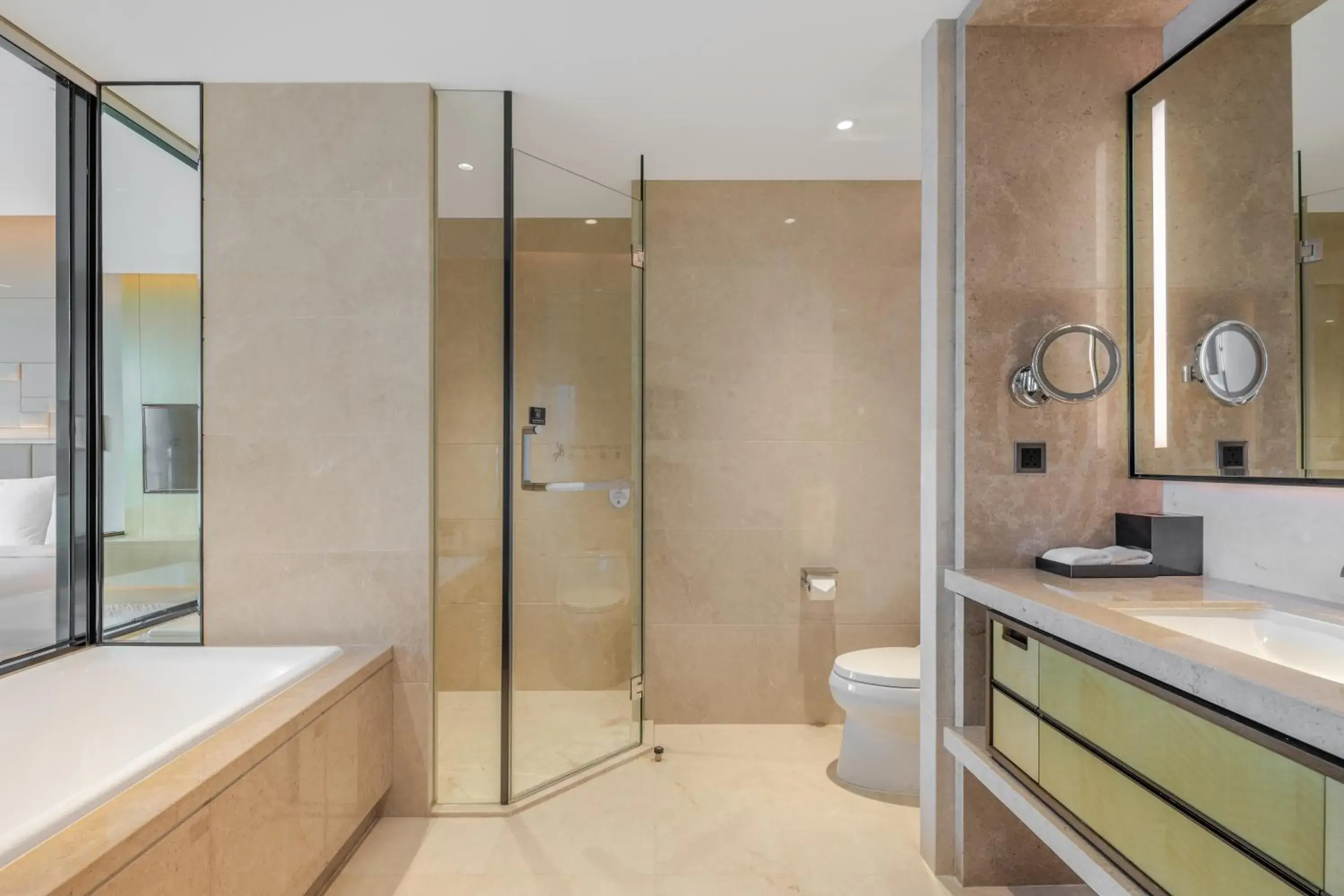 Shower, Bathroom in Chengdu Marriott Hotel Financial Centre