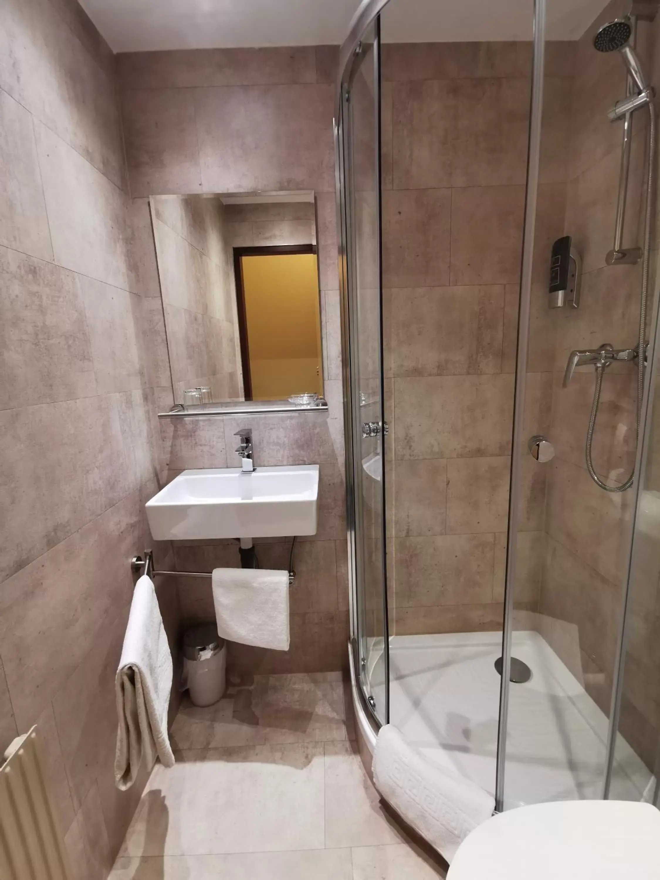 Shower, Bathroom in Hotel Bajazzo