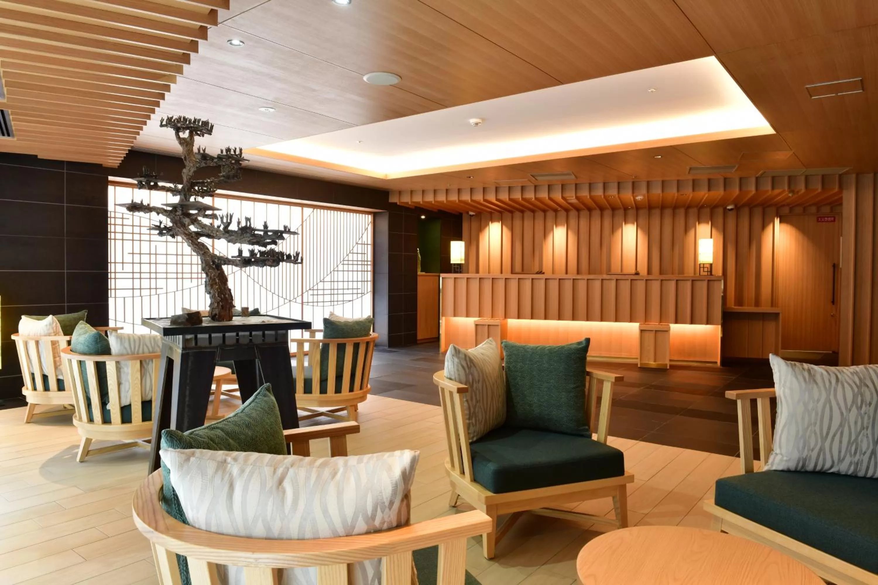 Lobby or reception in SH by the square hotel Kyoto Kiyamachi