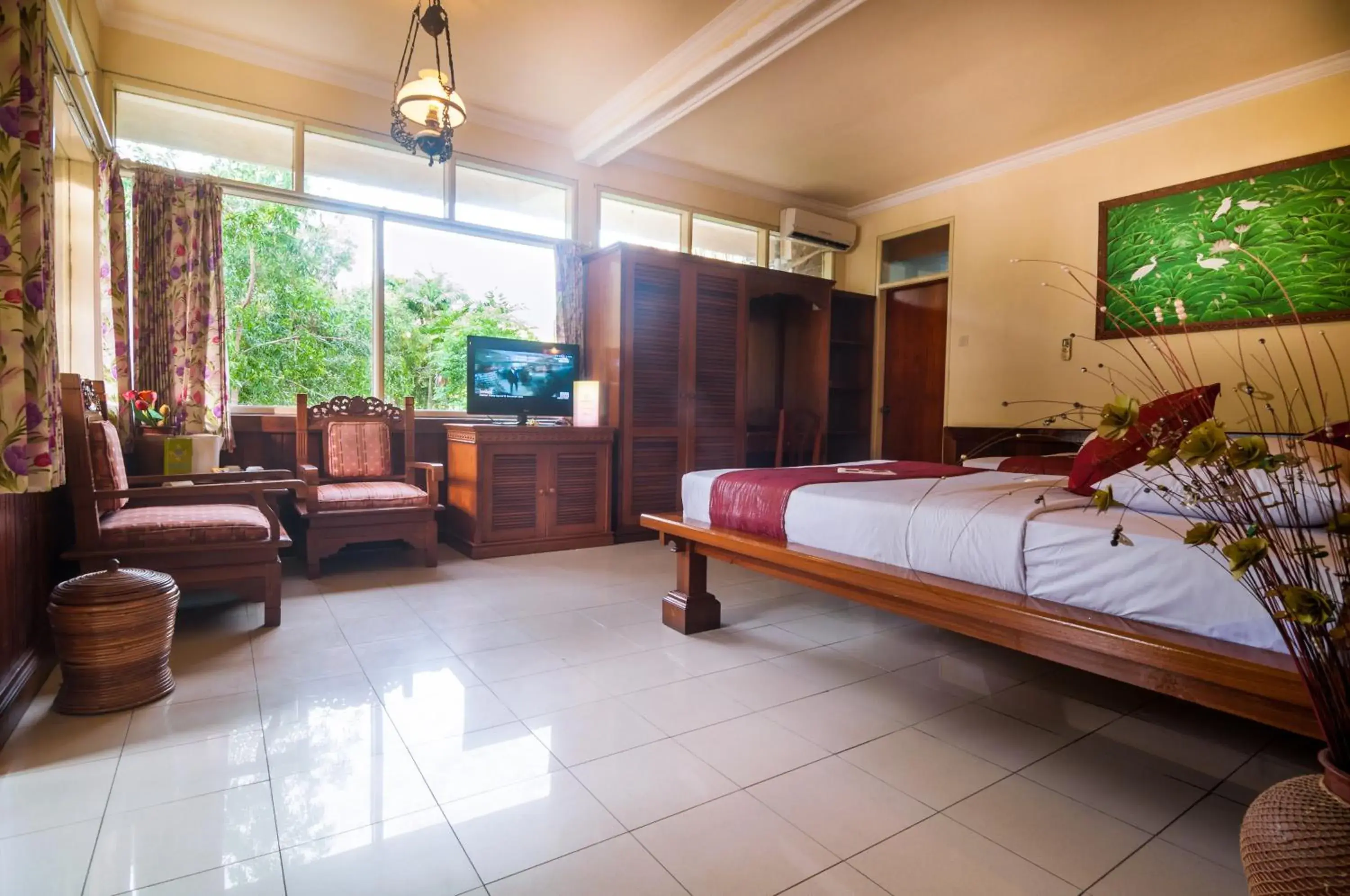 Bed in Melasti Kuta Bungalows & Spa