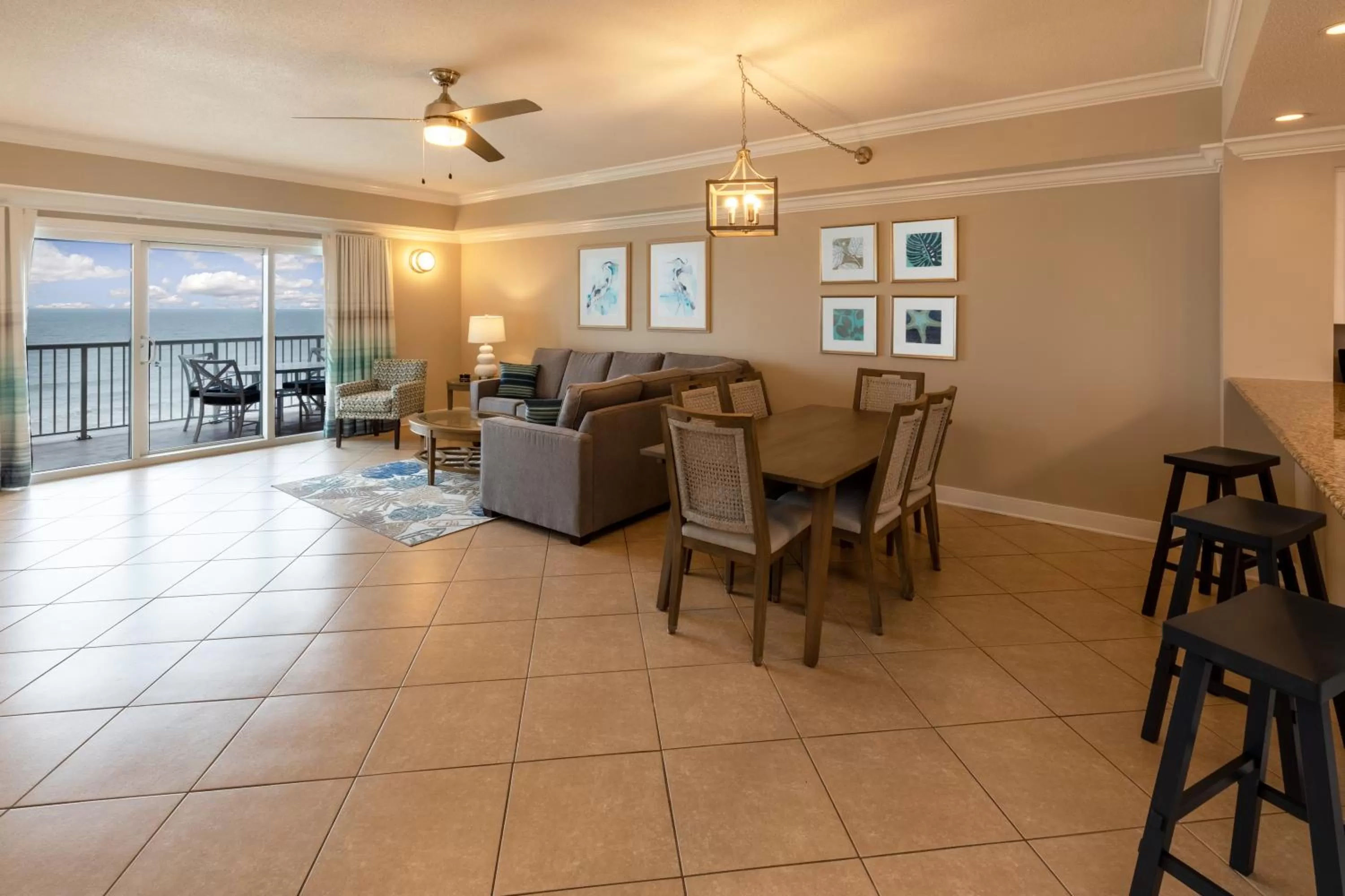 Living room in Escapes! To The Shores Orange Beach, A Ramada by Wyndham