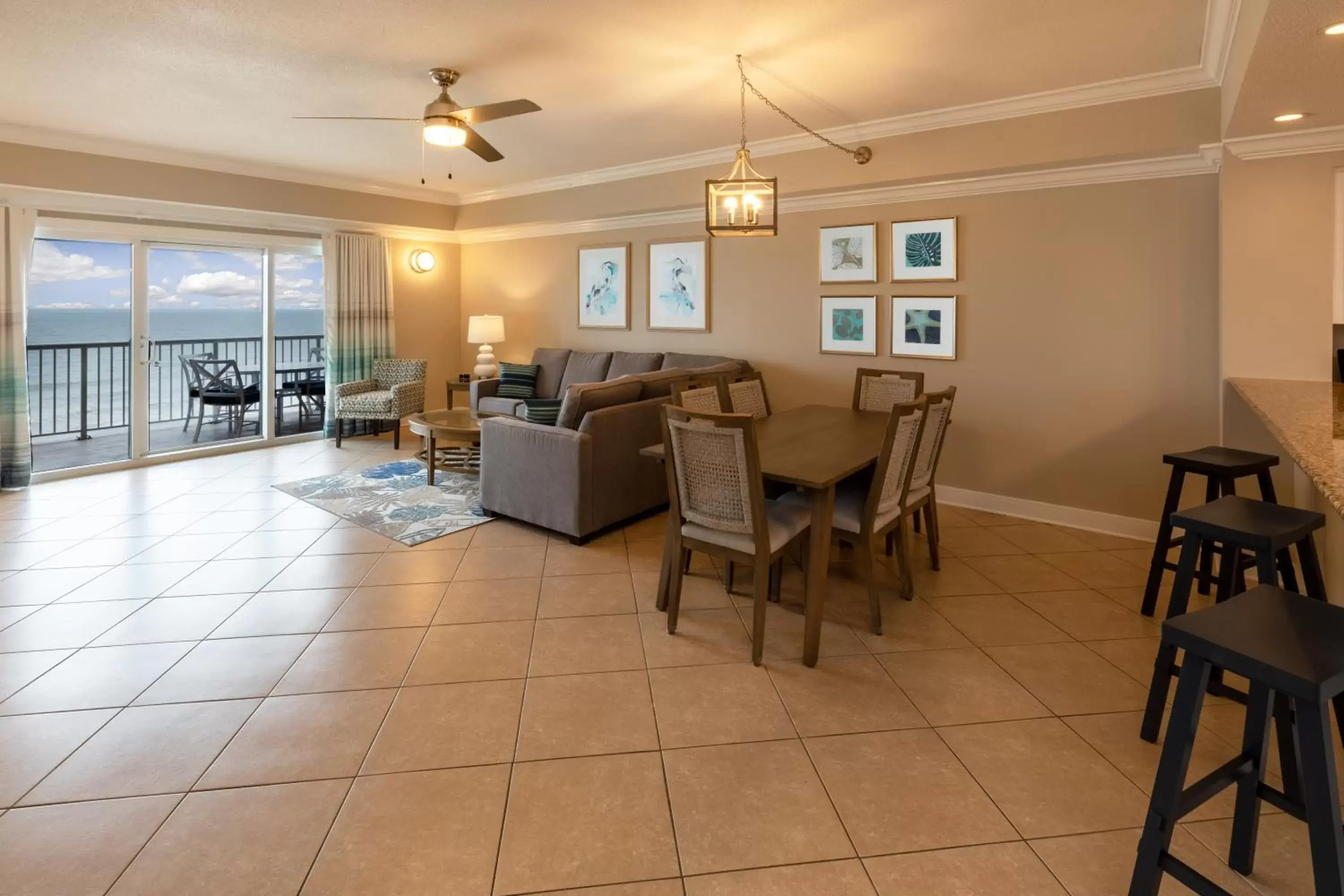 Living room in Escapes! To The Shores Orange Beach, A Ramada by Wyndham