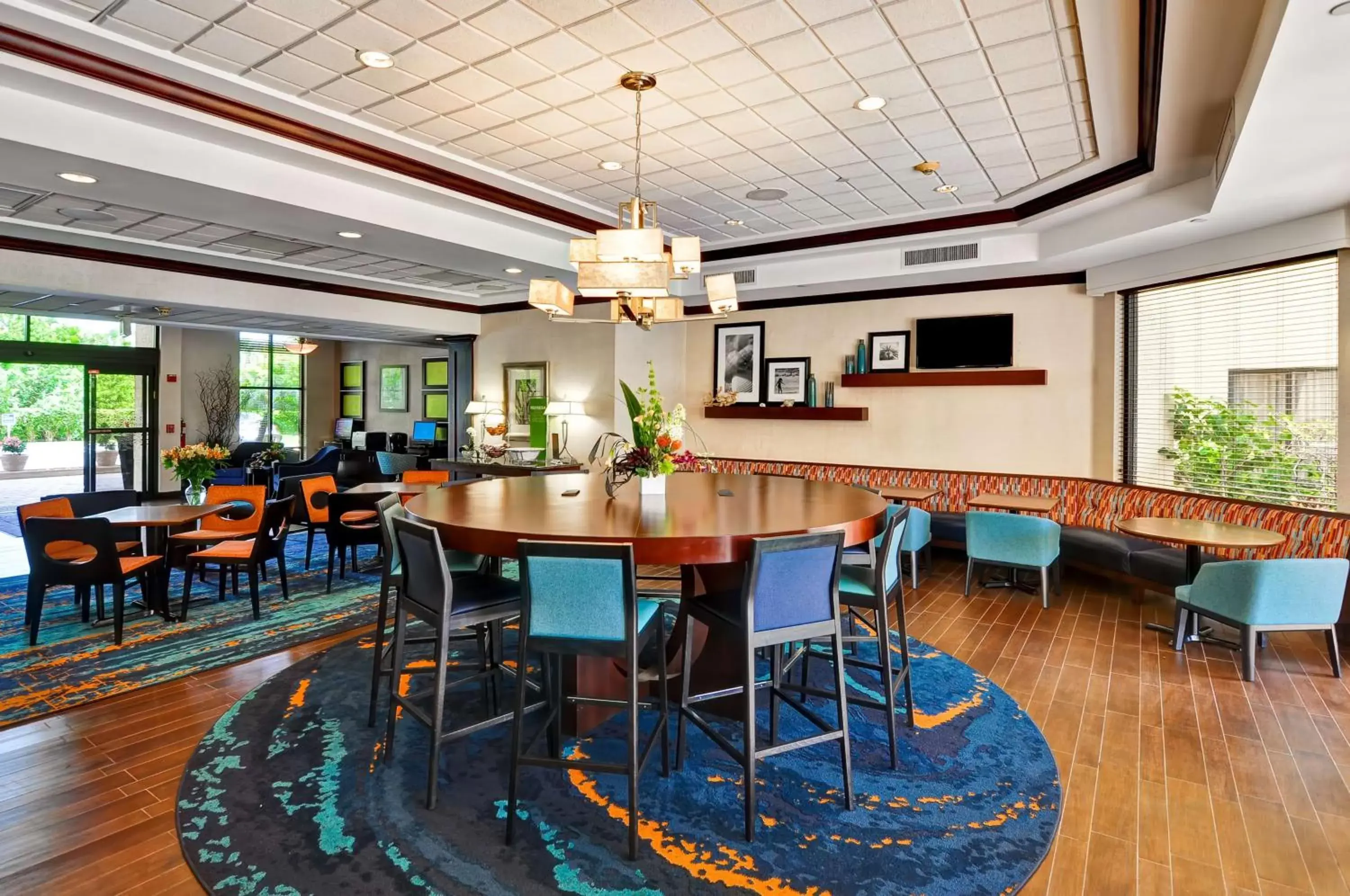 Lobby or reception, Restaurant/Places to Eat in Hampton Inn Boca Raton