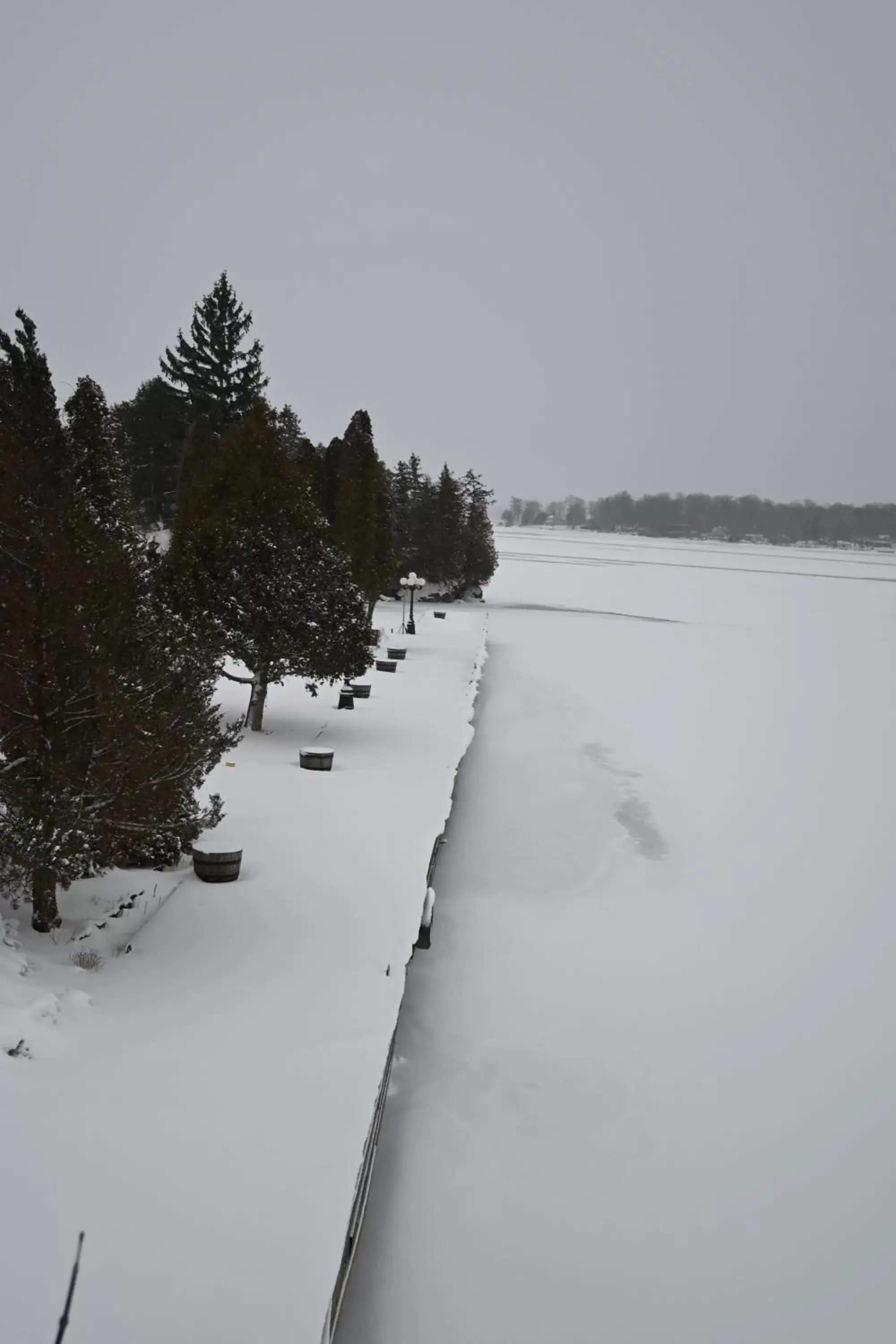 River view, Winter in The Gananoque Inn & Spa