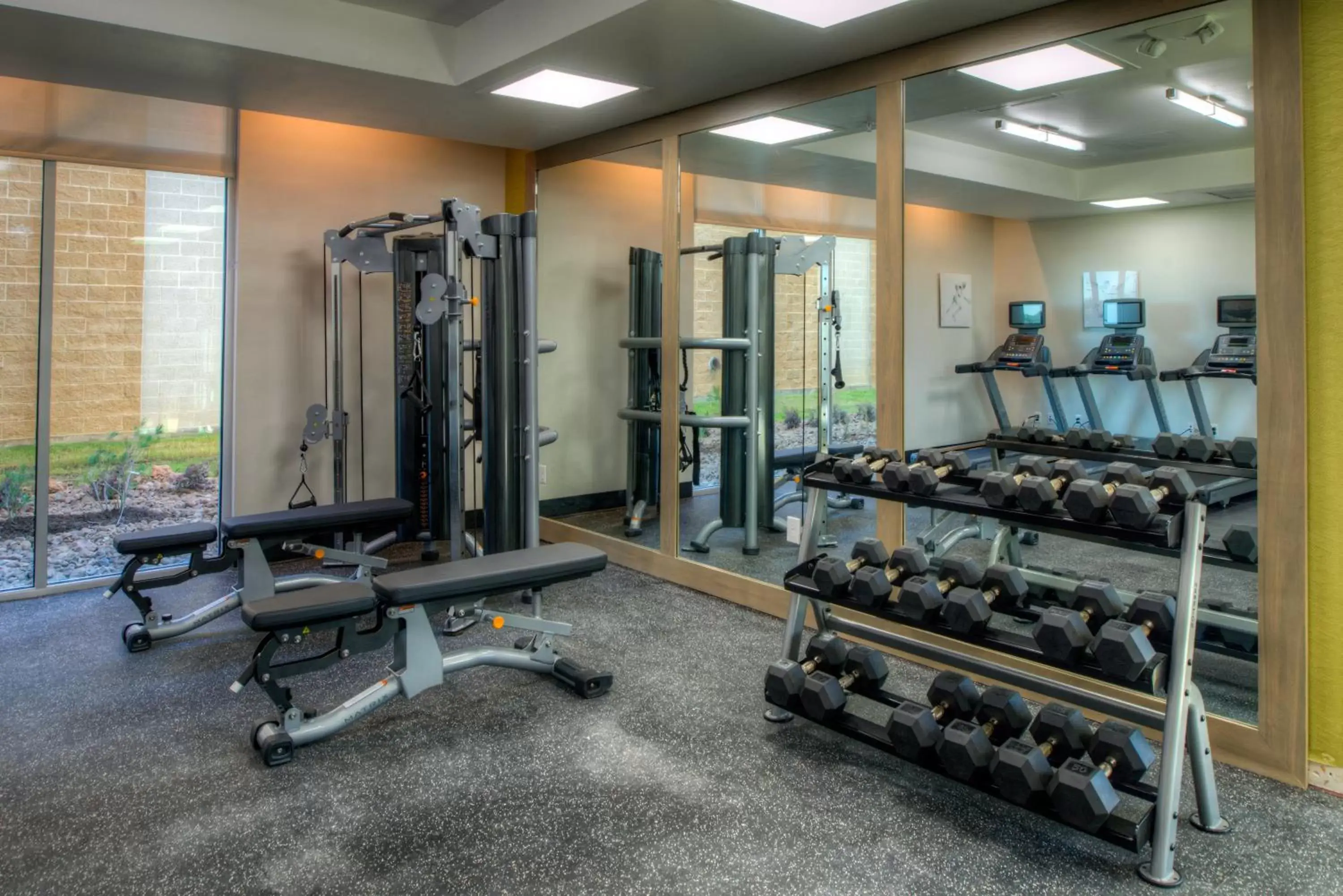 Fitness centre/facilities, Fitness Center/Facilities in Holiday Inn Hotel & Suites - Houston West - Katy Mills, an IHG Hotel