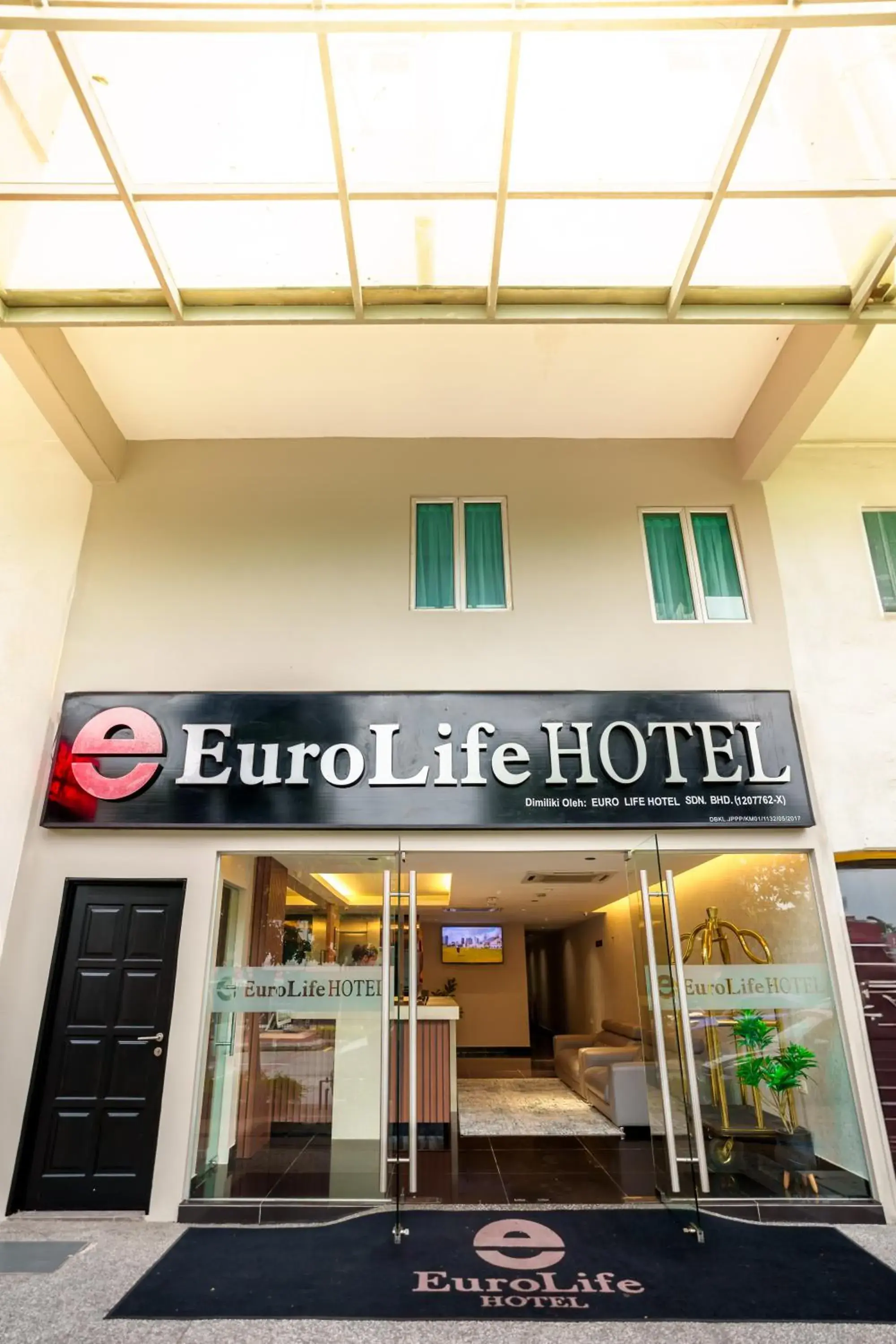 Facade/entrance in Euro Life Hotel @ KL Sentral