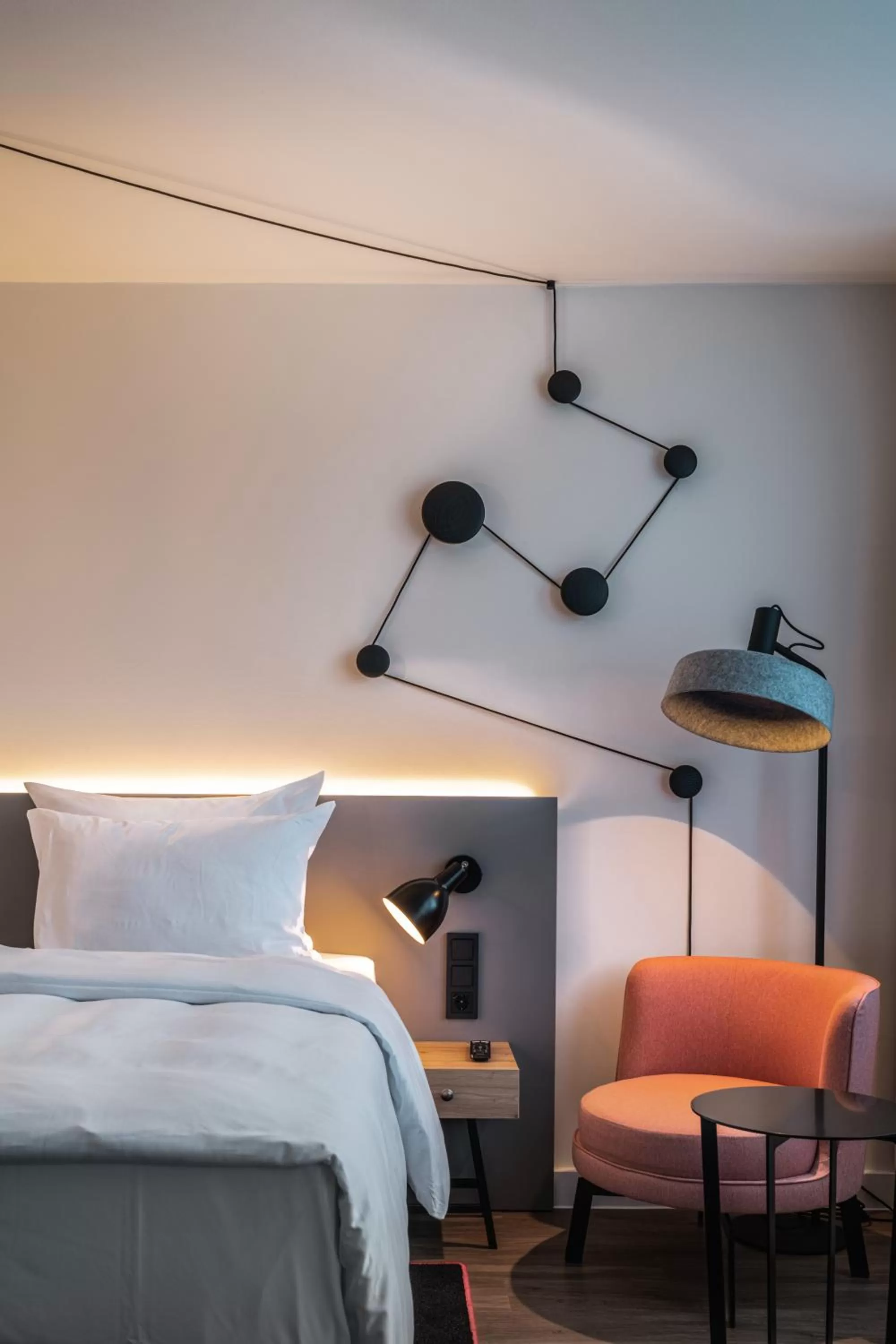 Bed in Pentahotel Bremen