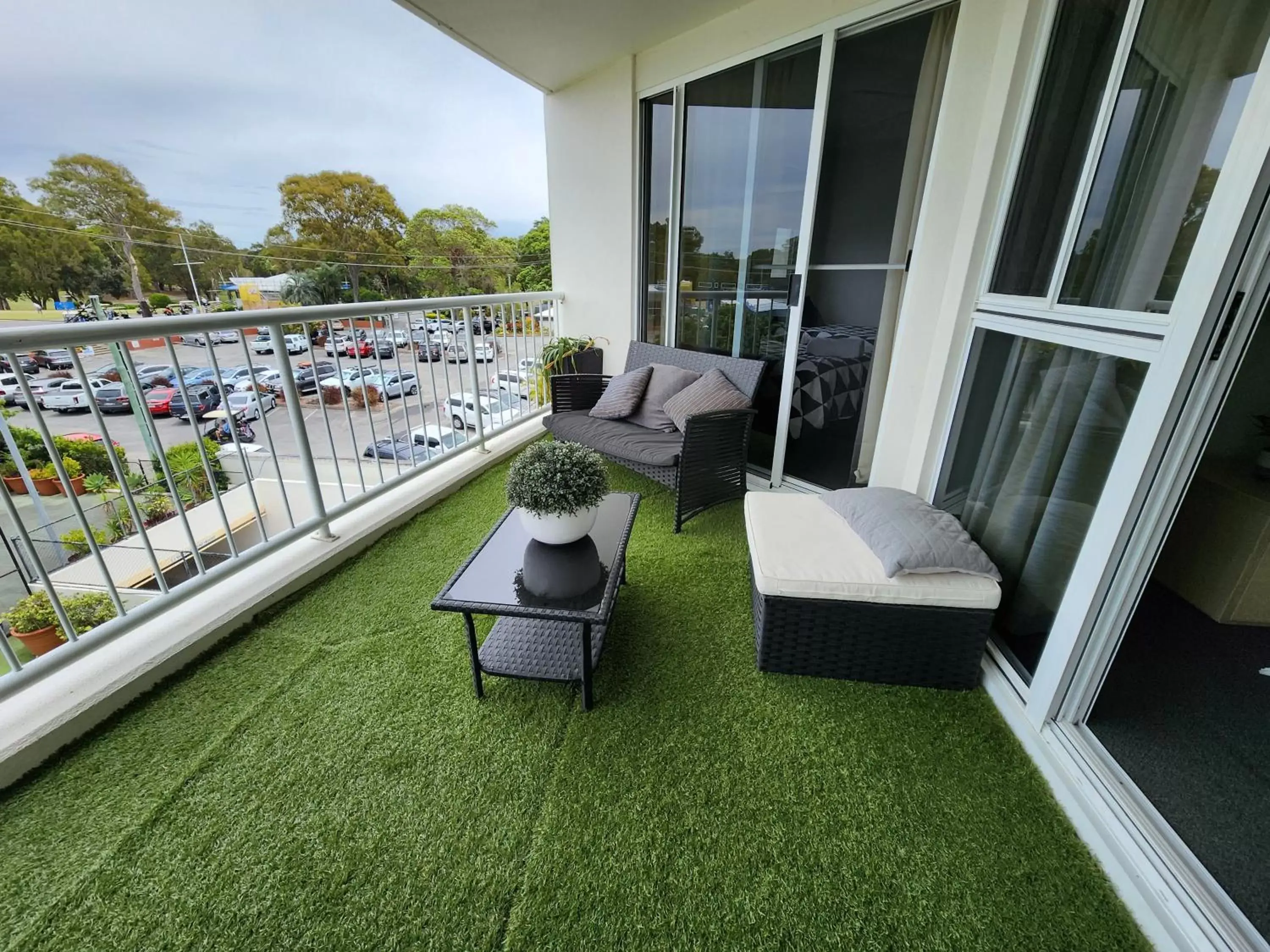 Balcony/Terrace in Fairways Golf & Beach Retreat Bribie Island