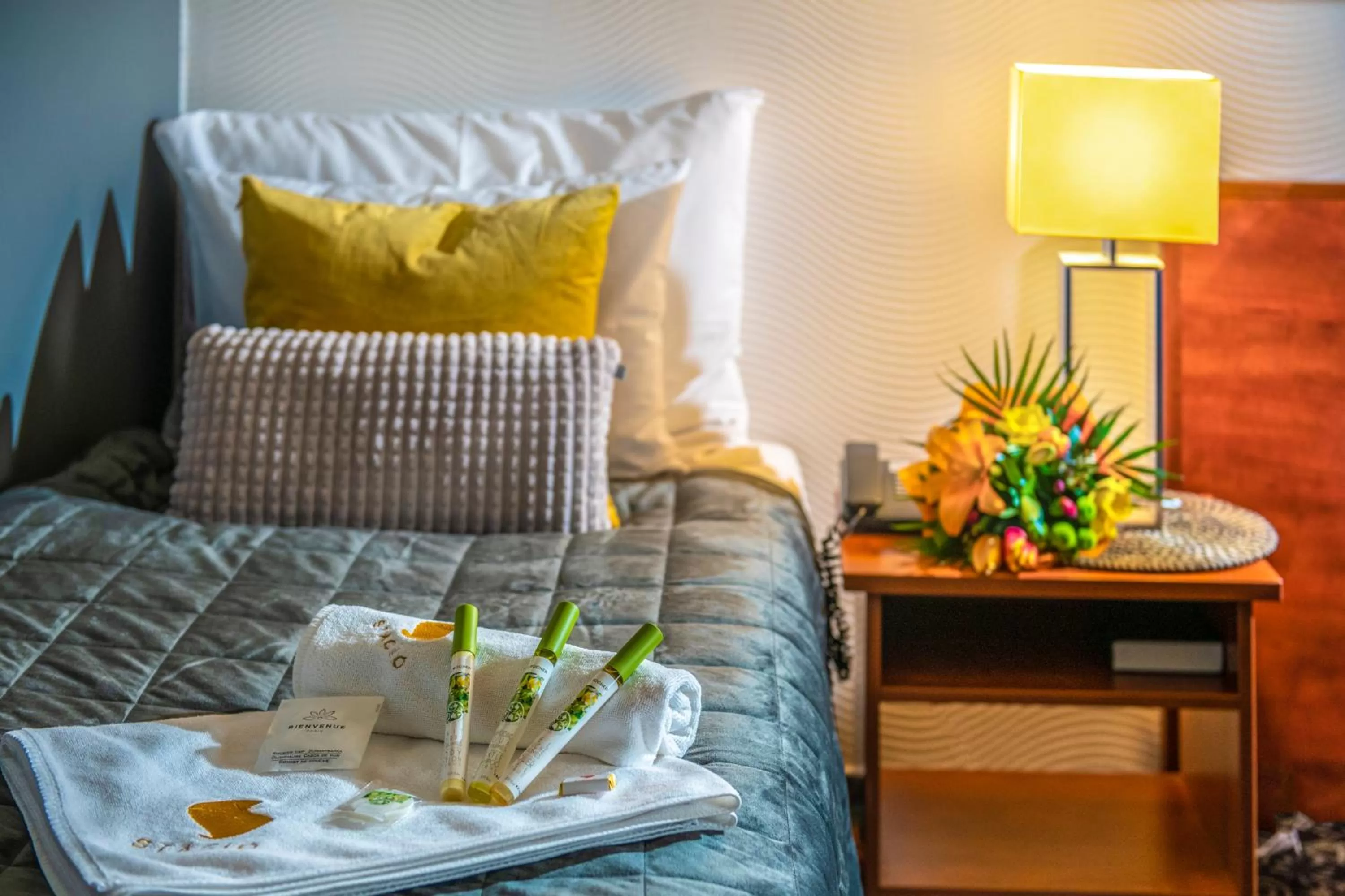 Bed in Budapest Airport Hotel Stáció Wellness & Konferencia