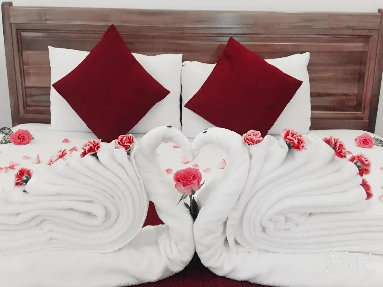 Decorative detail, Bed in Ngoc Viet Bungalow Decorative detail, Bed in Ngoc Viet Bungalow