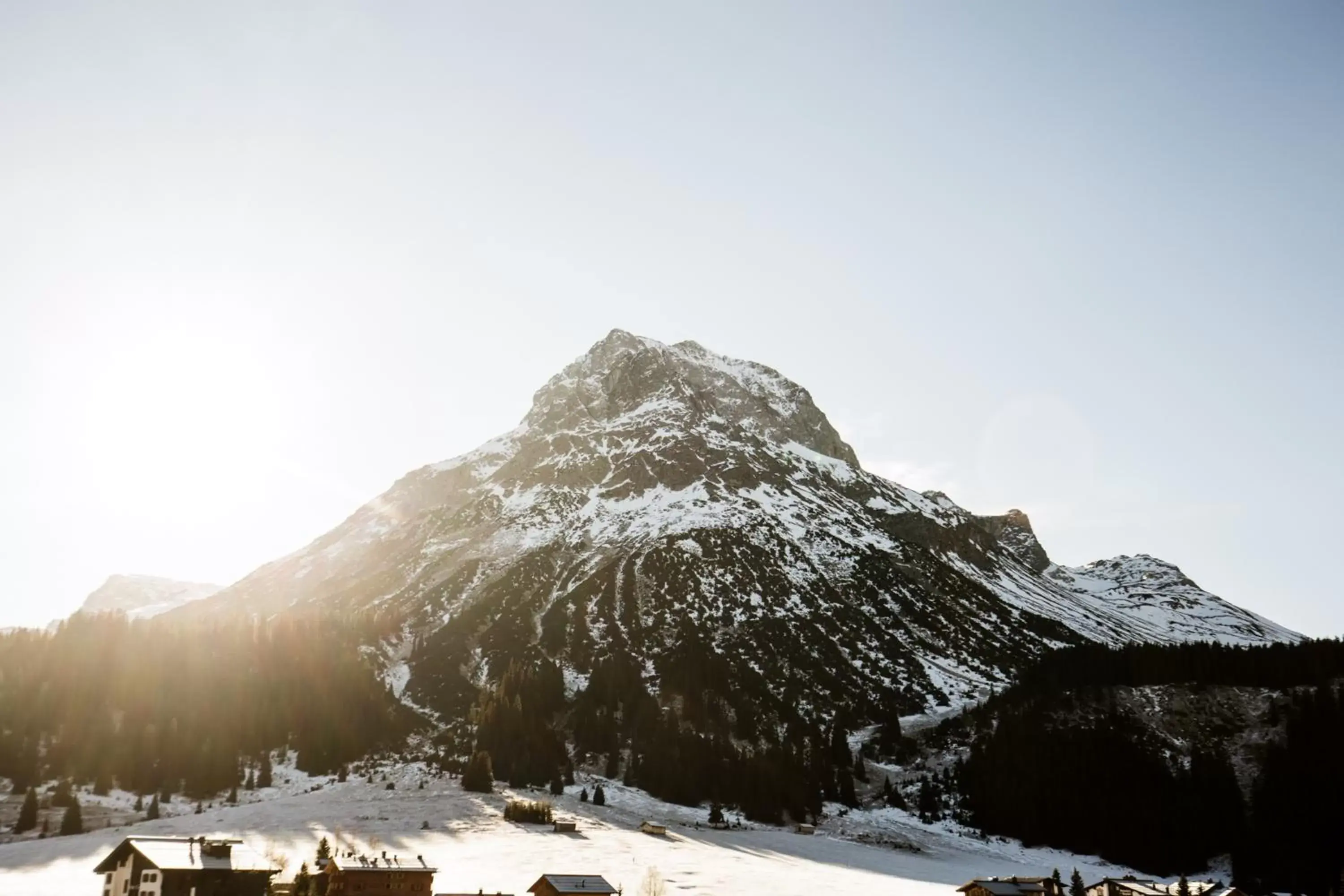 Mountain view, Winter in Hotel Plattenhof