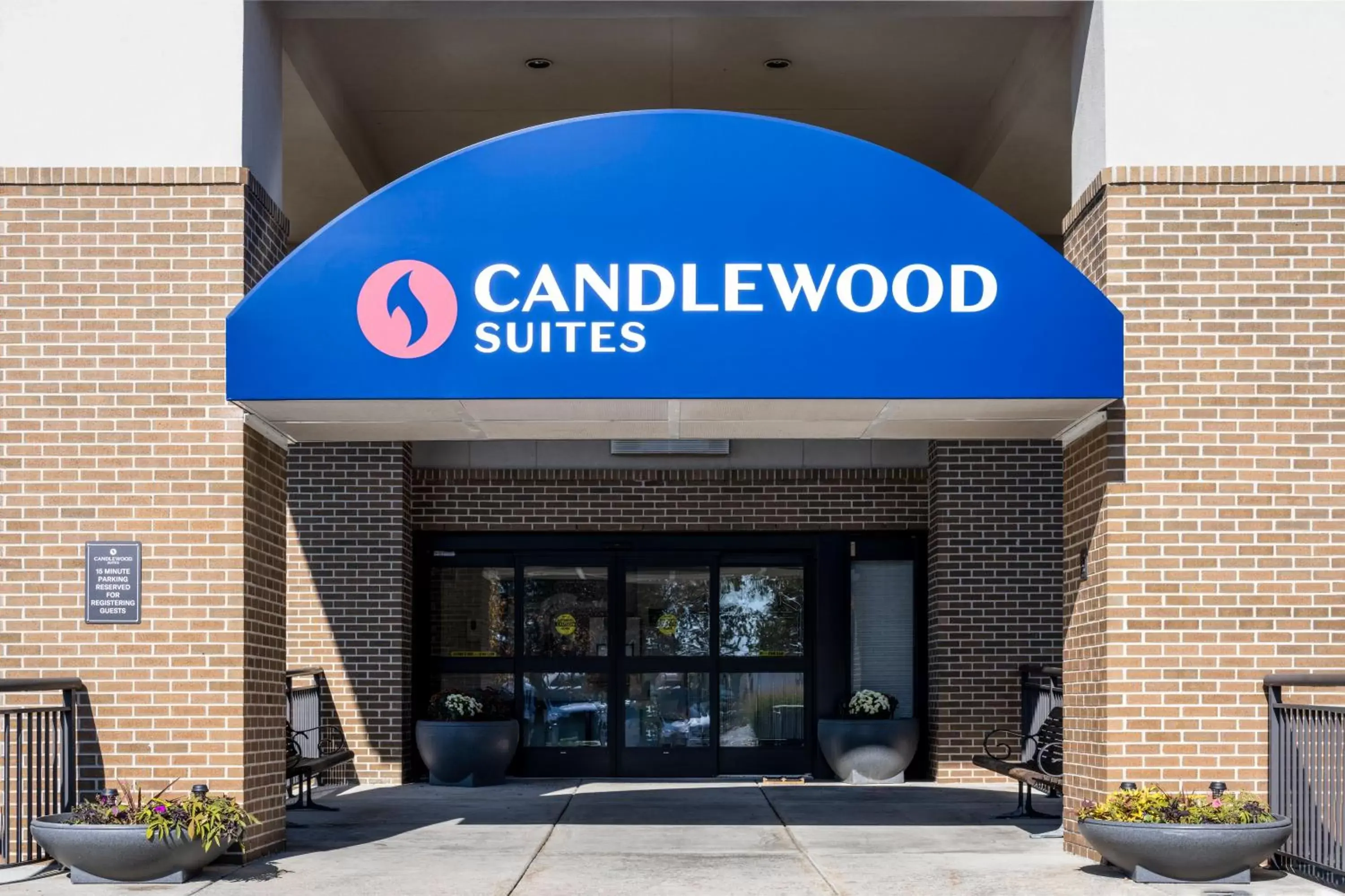 Property building in Candlewood Suites East Lansing, an IHG Hotel