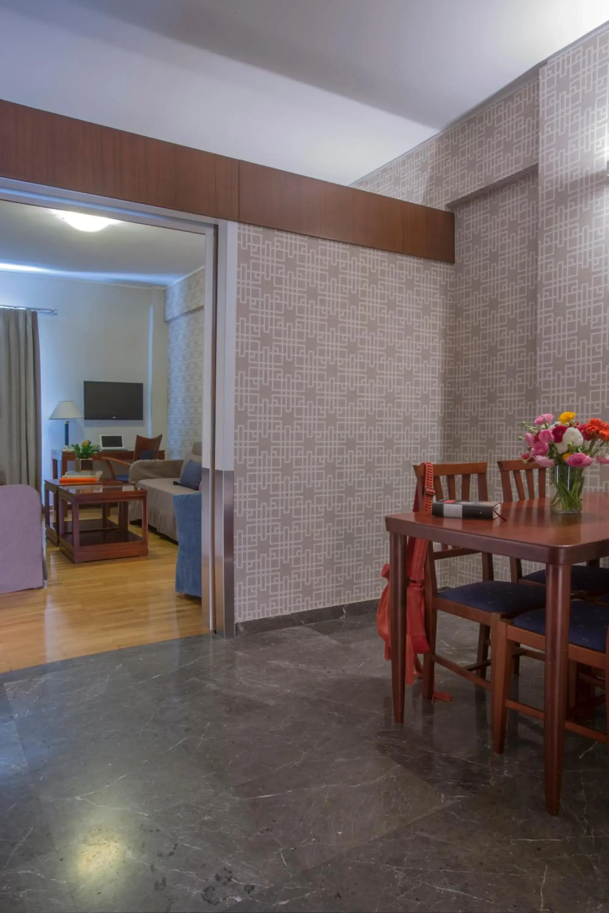 Living room, Dining Area in Delice Hotel - Family Apartments