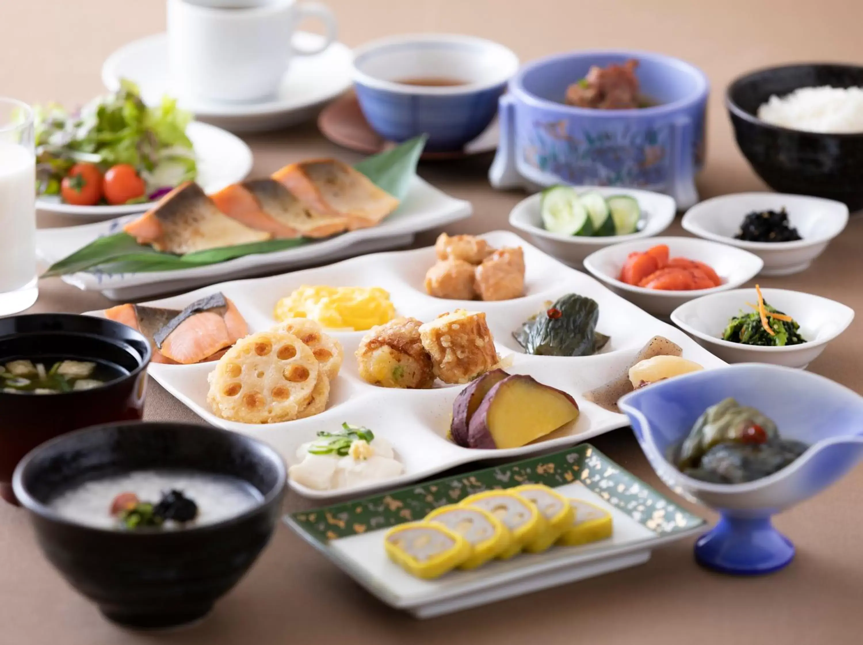 Buffet breakfast in Ark Hotel Kumamotojo Mae -ROUTE INN HOTELS-