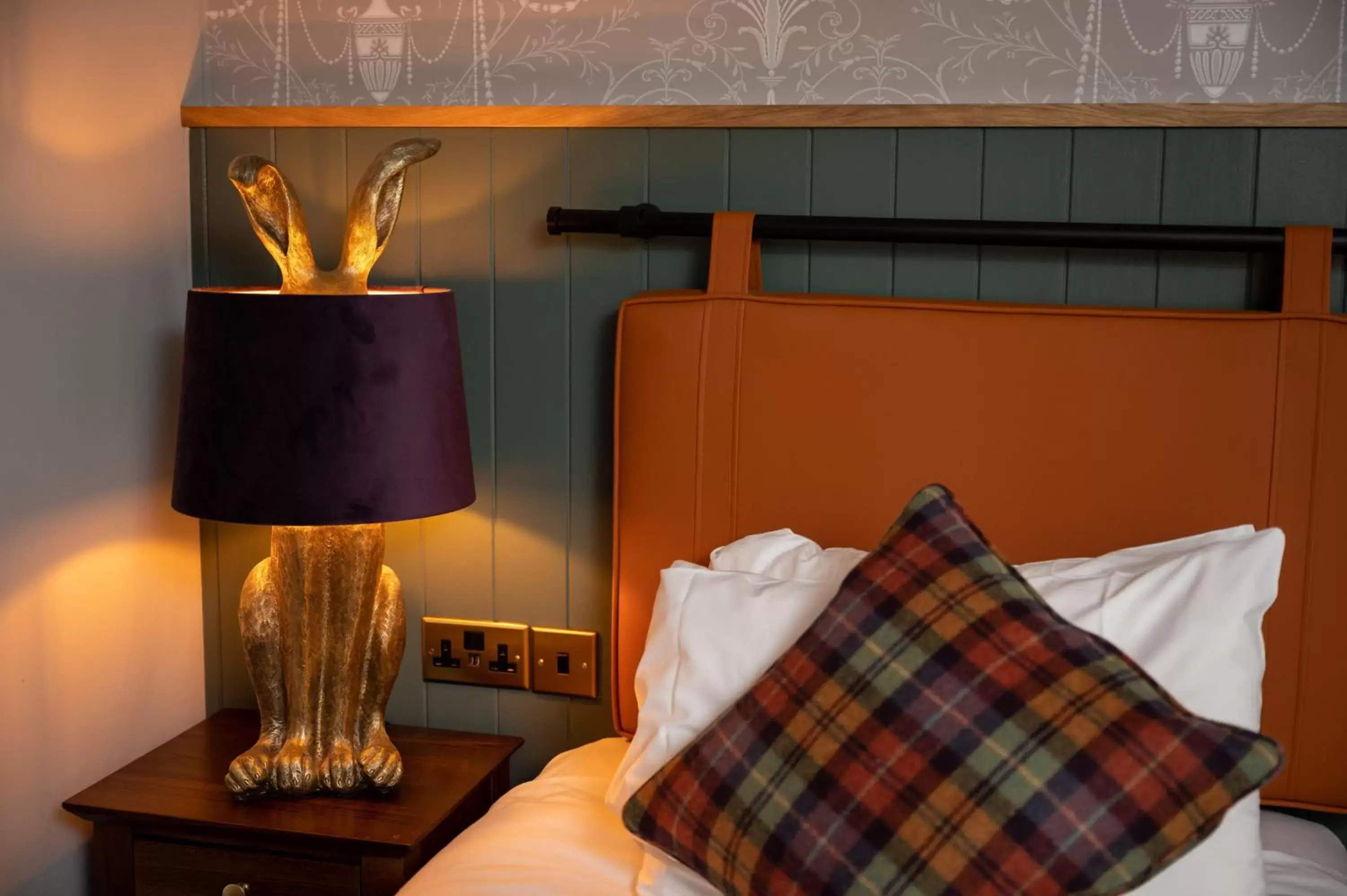 Decorative detail, Bed in Green Man by Chef & Brewer Collection