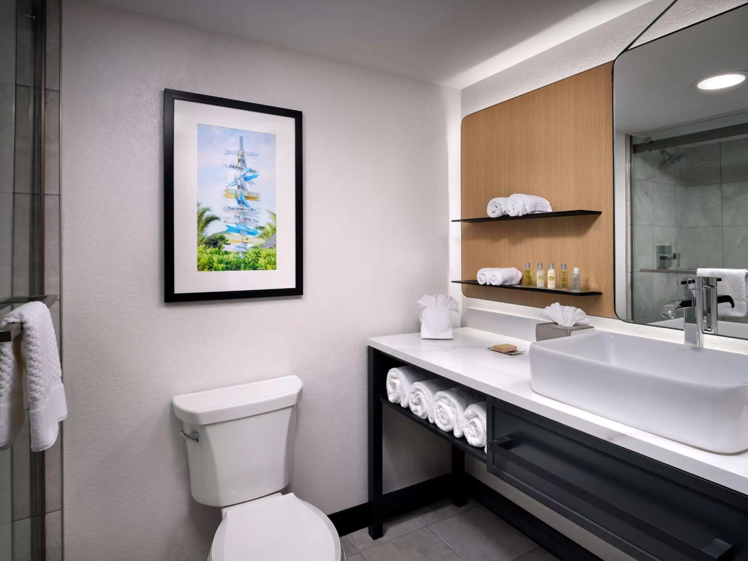 Bathroom in Hilton Garden Inn Cocoa Beach-Oceanfront, FL