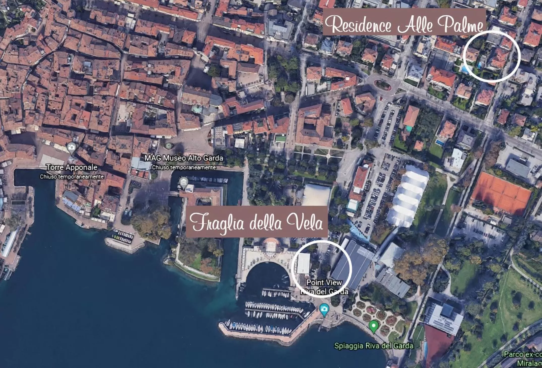 Bird's eye view in Residence Alle Palme