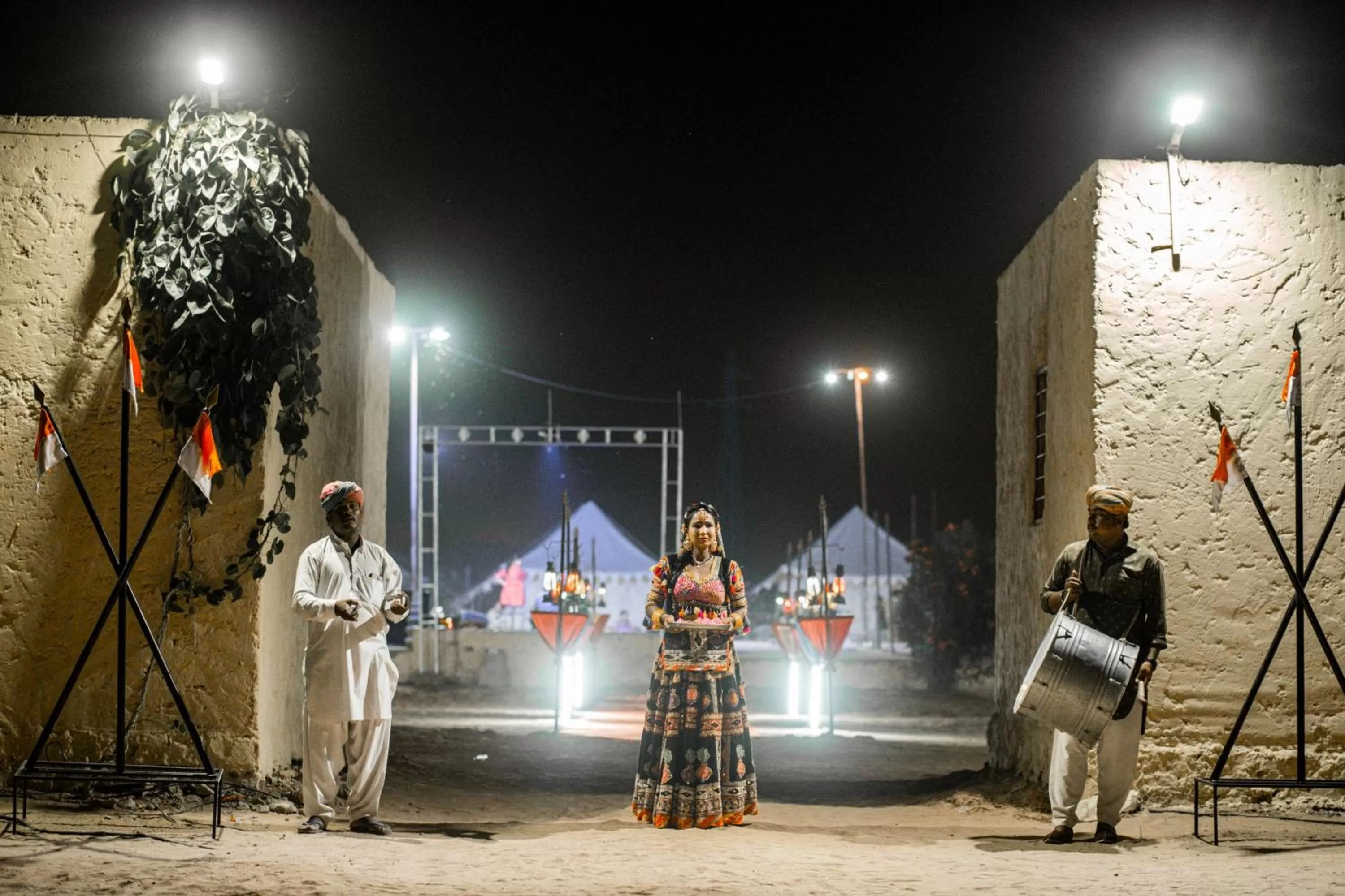 Night in Bhati Desert Camp Sam