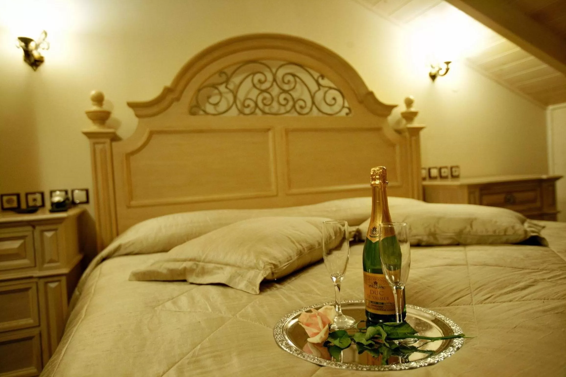 Bed in Theofilos Paradise Boutique Hotel