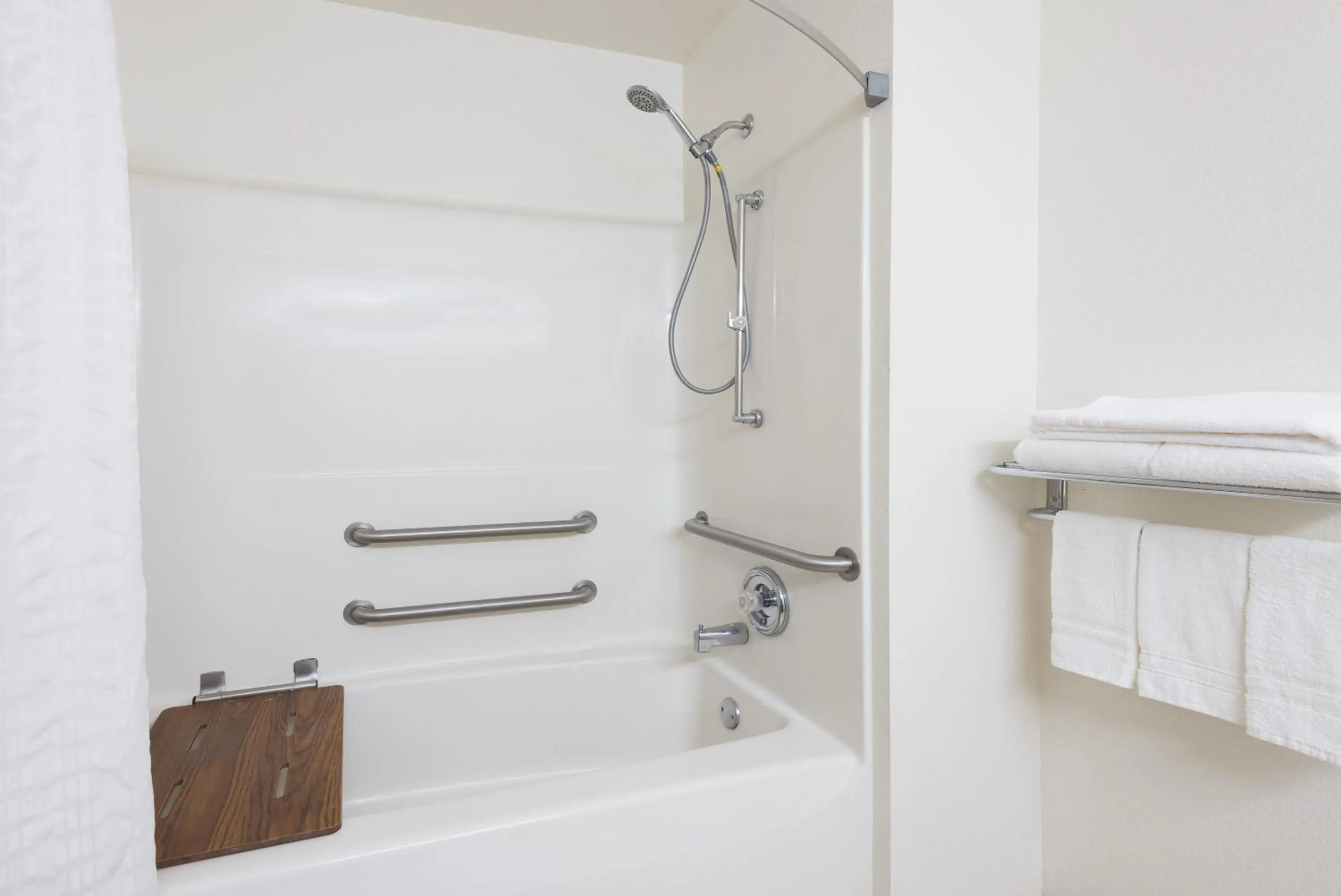 Bathroom in Super 8 by Wyndham Morgantown