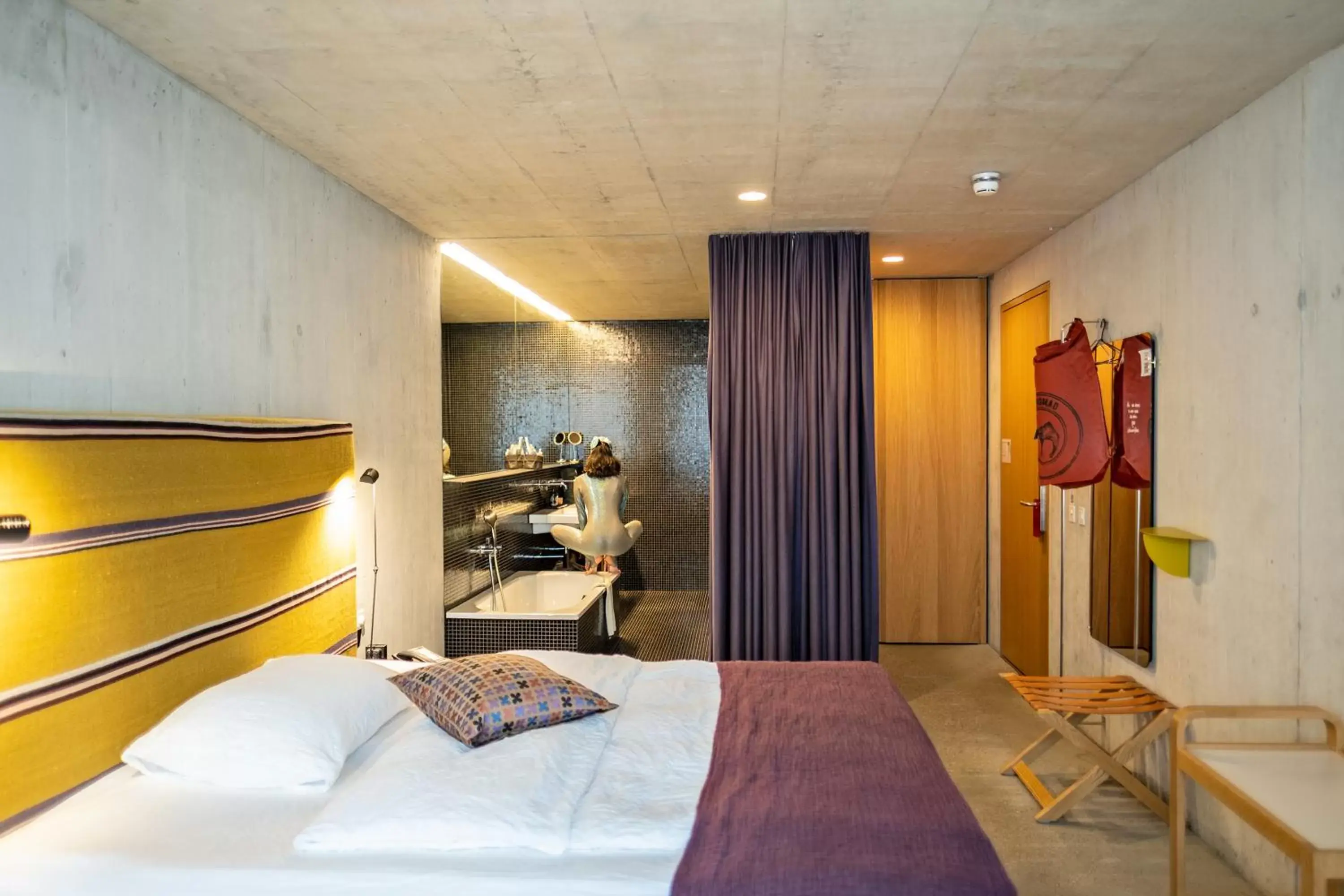 Bathroom, Bed in Nomad Design & Lifestyle Hotel