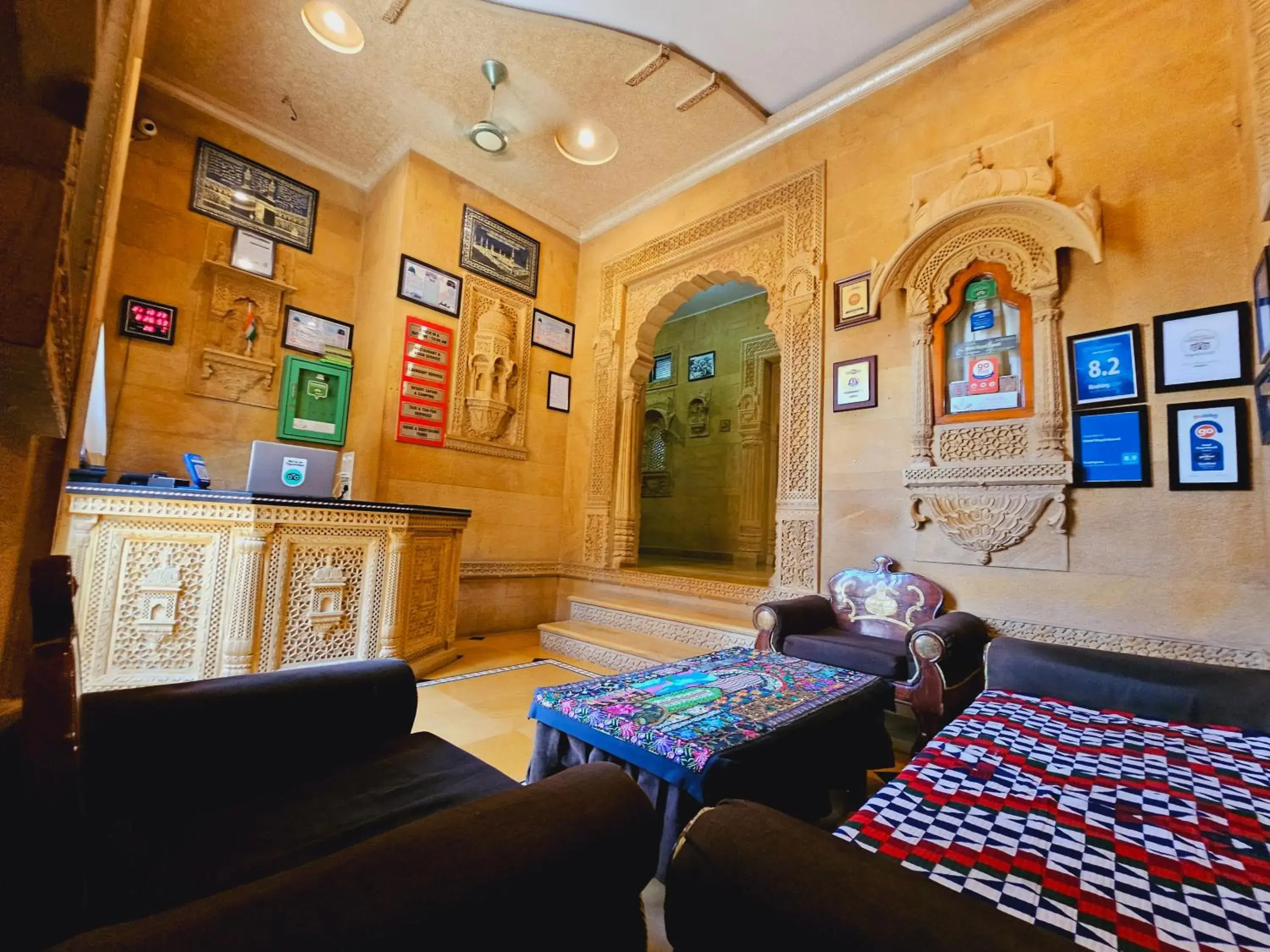 Lobby or reception in Hotel Royal Haveli