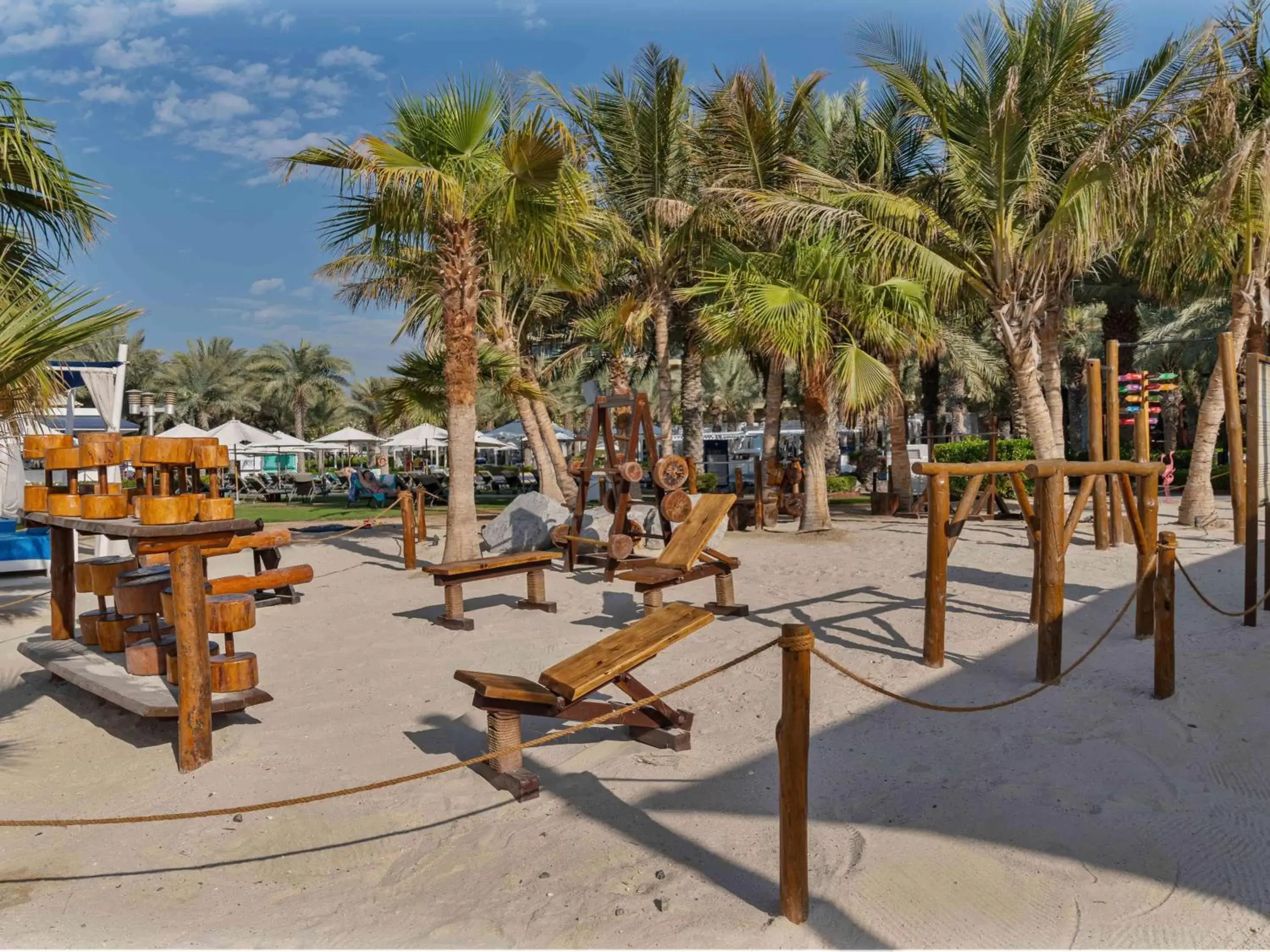 Fitness centre/facilities, Beach in Rixos The Palm Hotel & Suites - Ultra All Inclusive