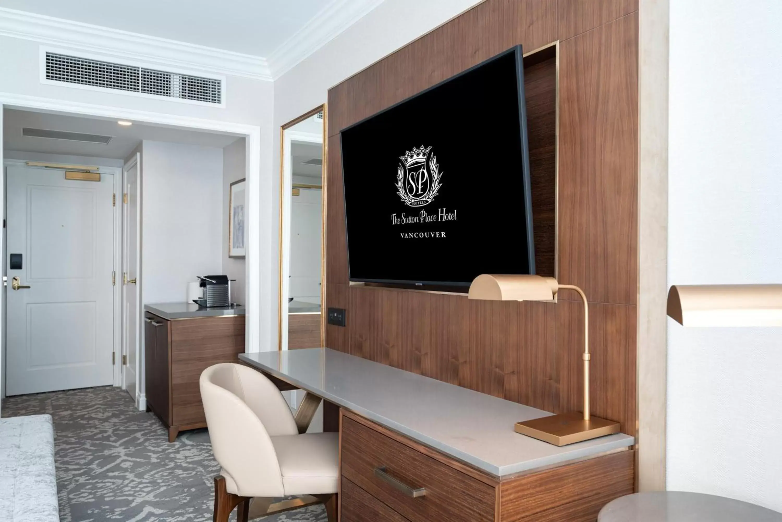 Photo of the whole room, TV/Entertainment Center in The Sutton Place Hotel Vancouver