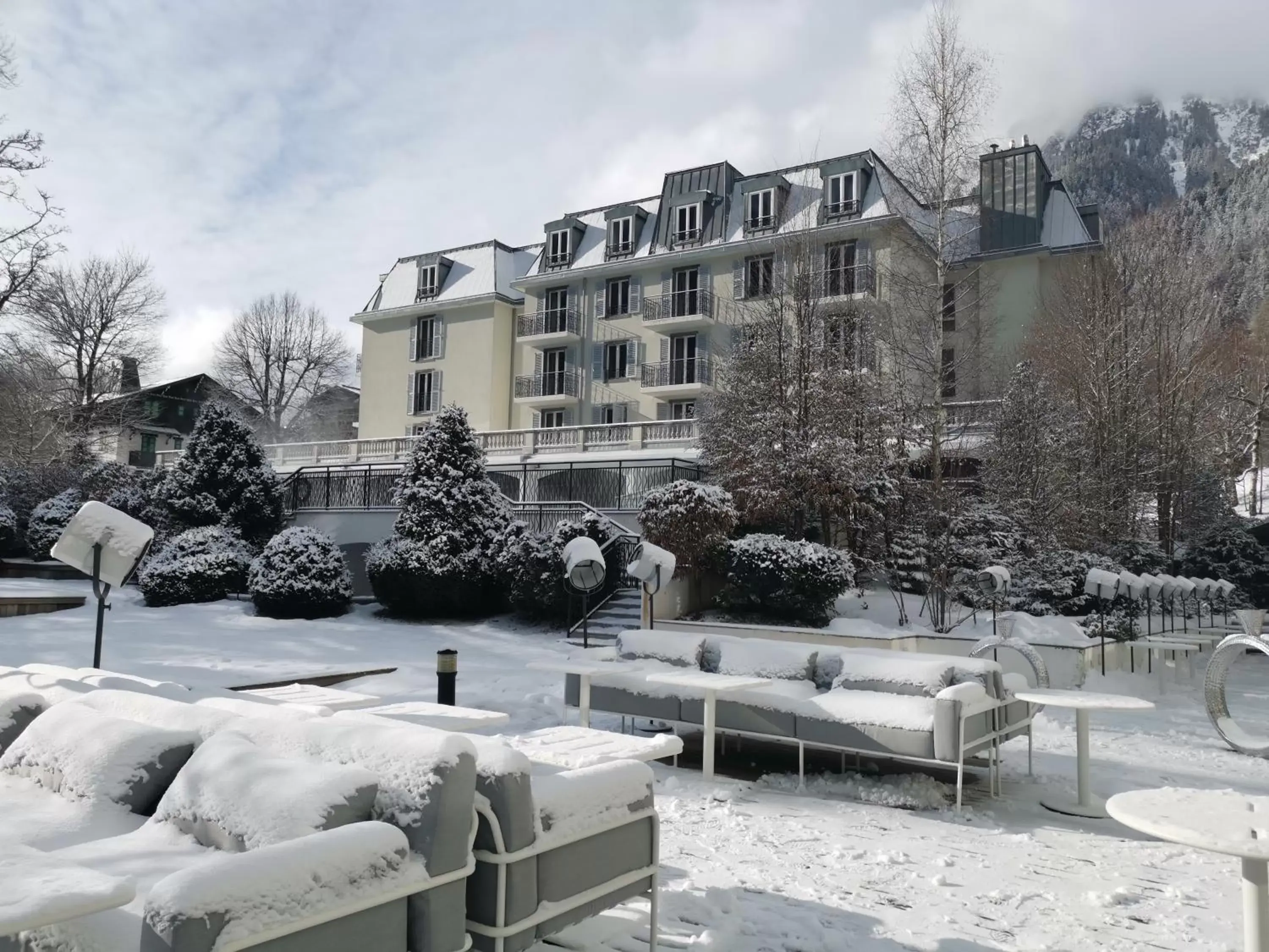 Property building, Winter in La Folie Douce Hotels Chamonix