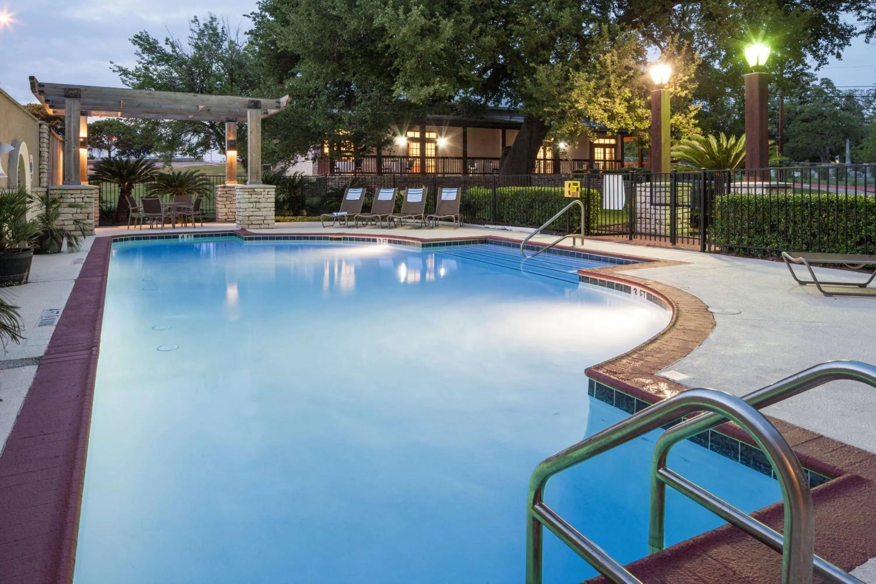Pool view in DoubleTree by Hilton Austin-University Area