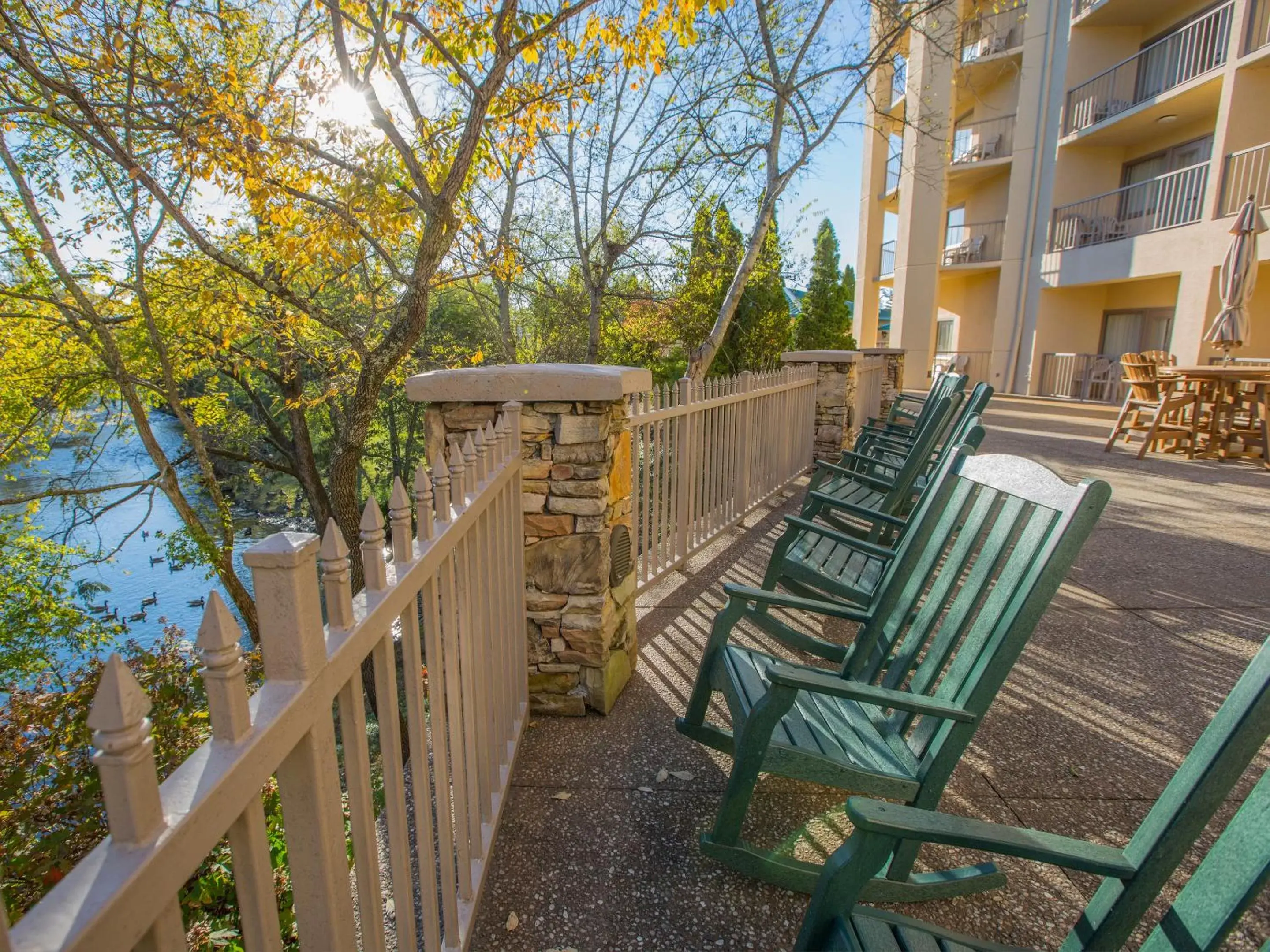 Patio in Music Road Resort Hotel and Inn