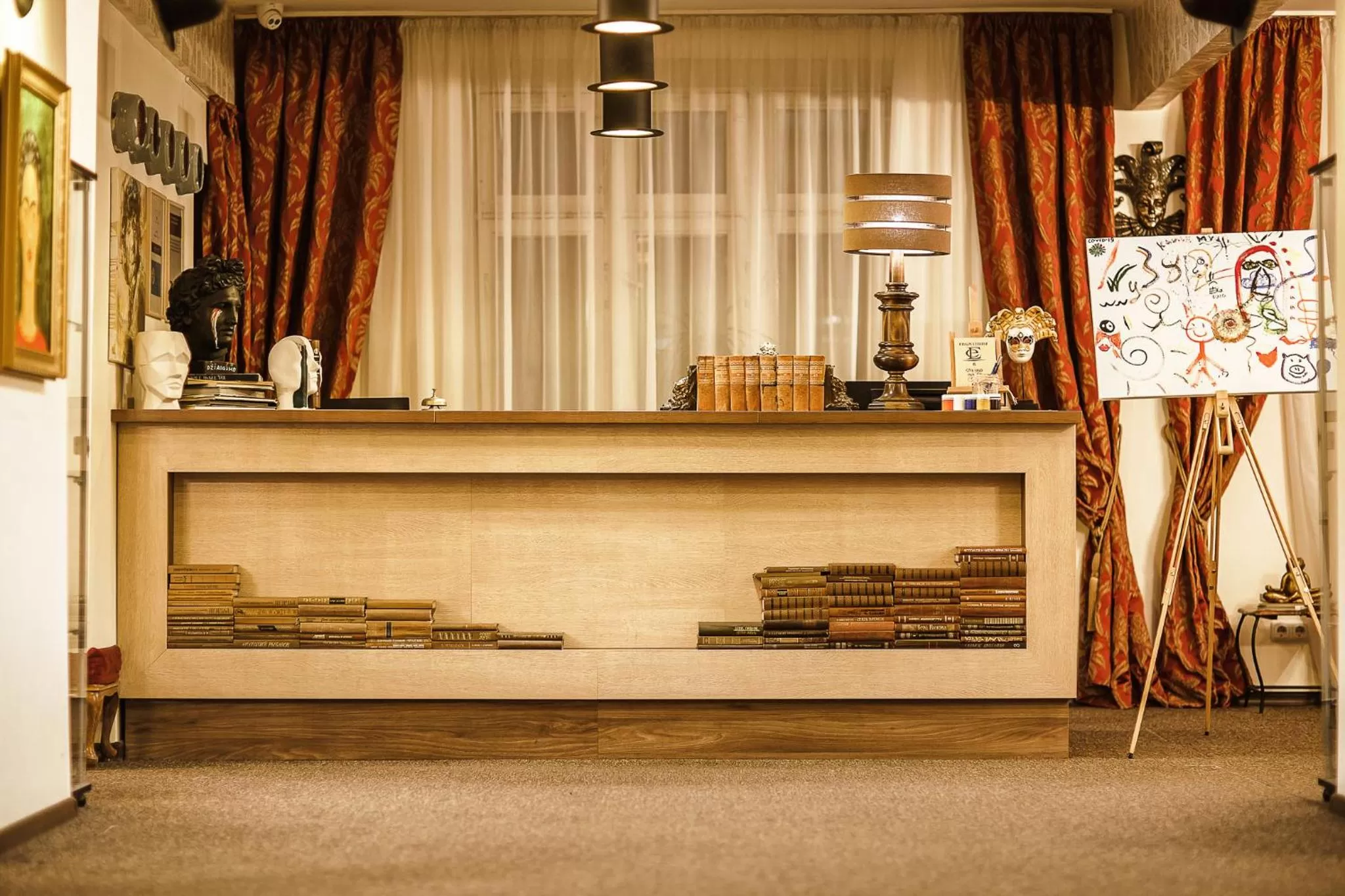 Lobby or reception in Old Town Hotel Bohema, Klaipėda