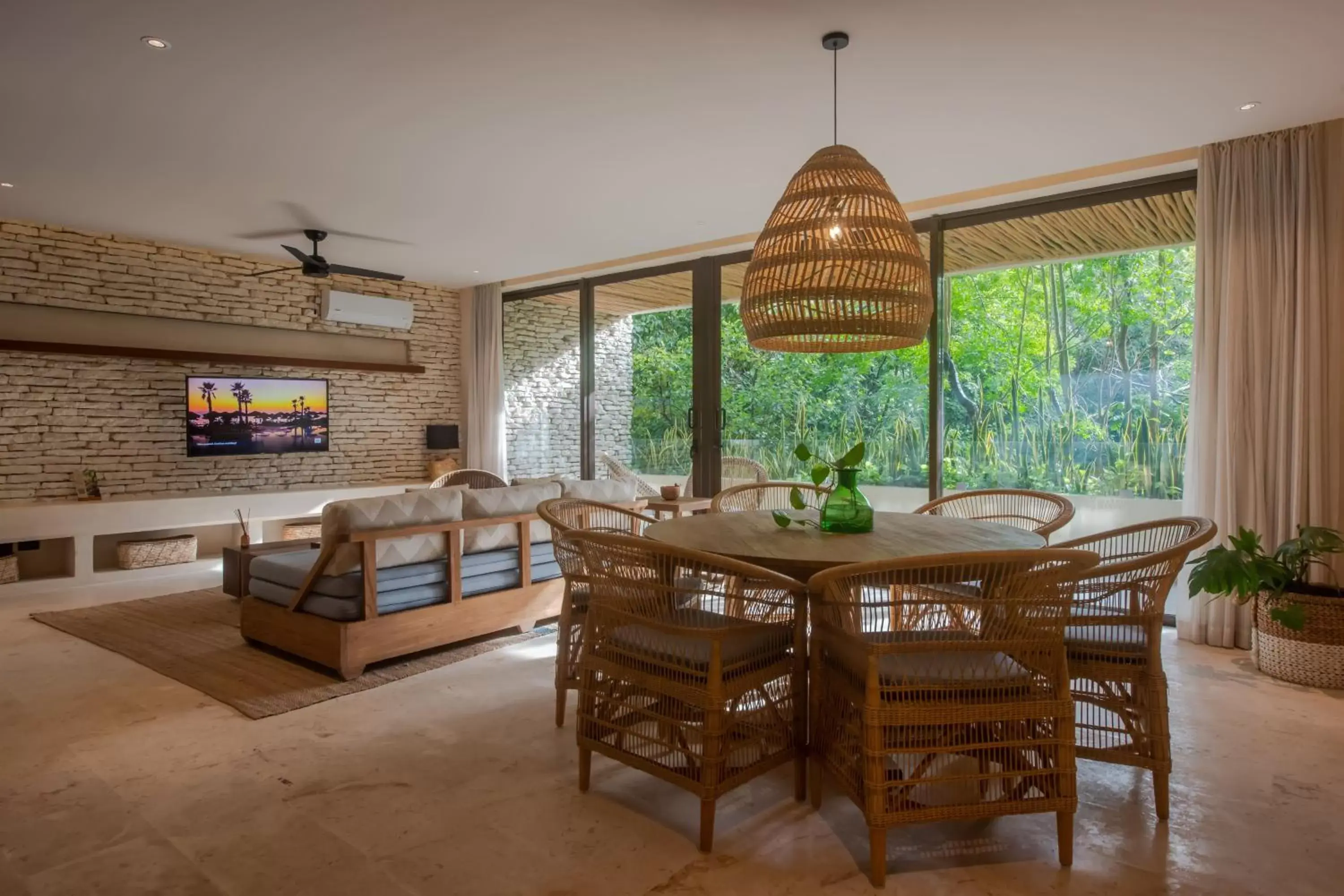 Living room, Dining Area in Copal Tulum Hotel