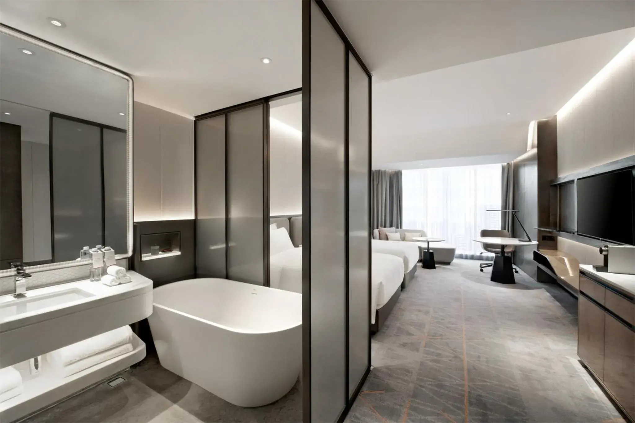 Photo of the whole room, Bathroom in Crowne Plaza Wuhan Optics Valley, an IHG Hotel