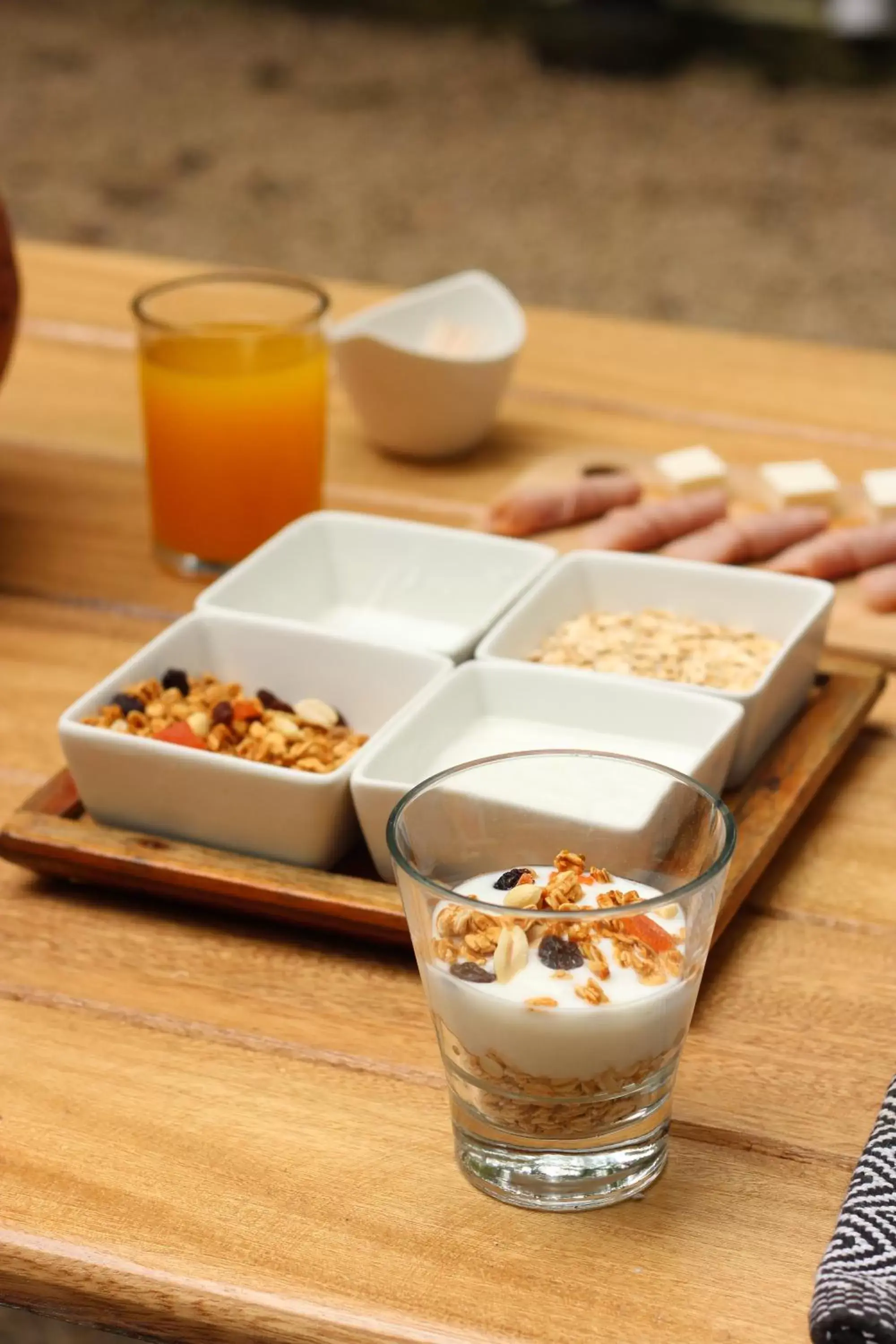 Continental breakfast in Piedra de Agua Palenque