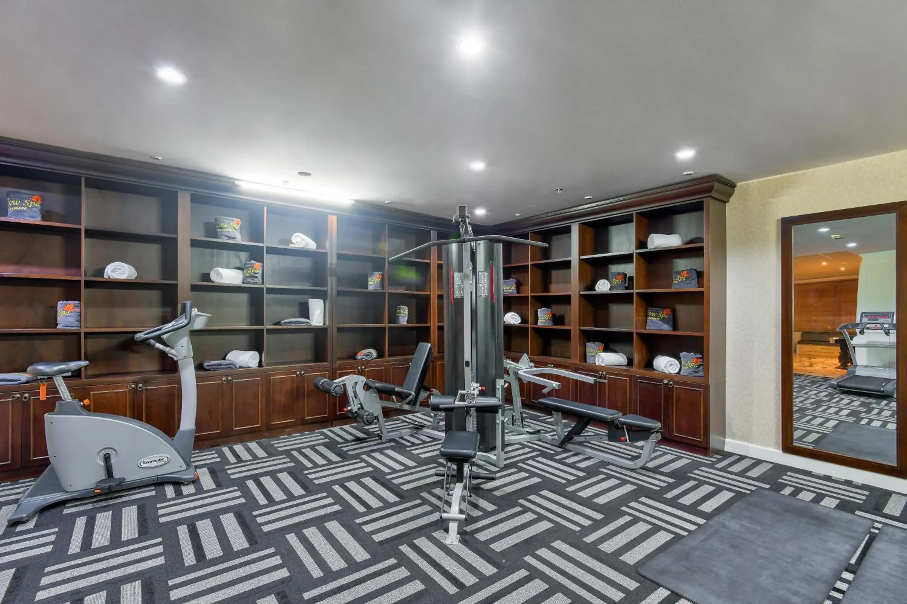 Fitness centre/facilities in La Sapinette Hotel