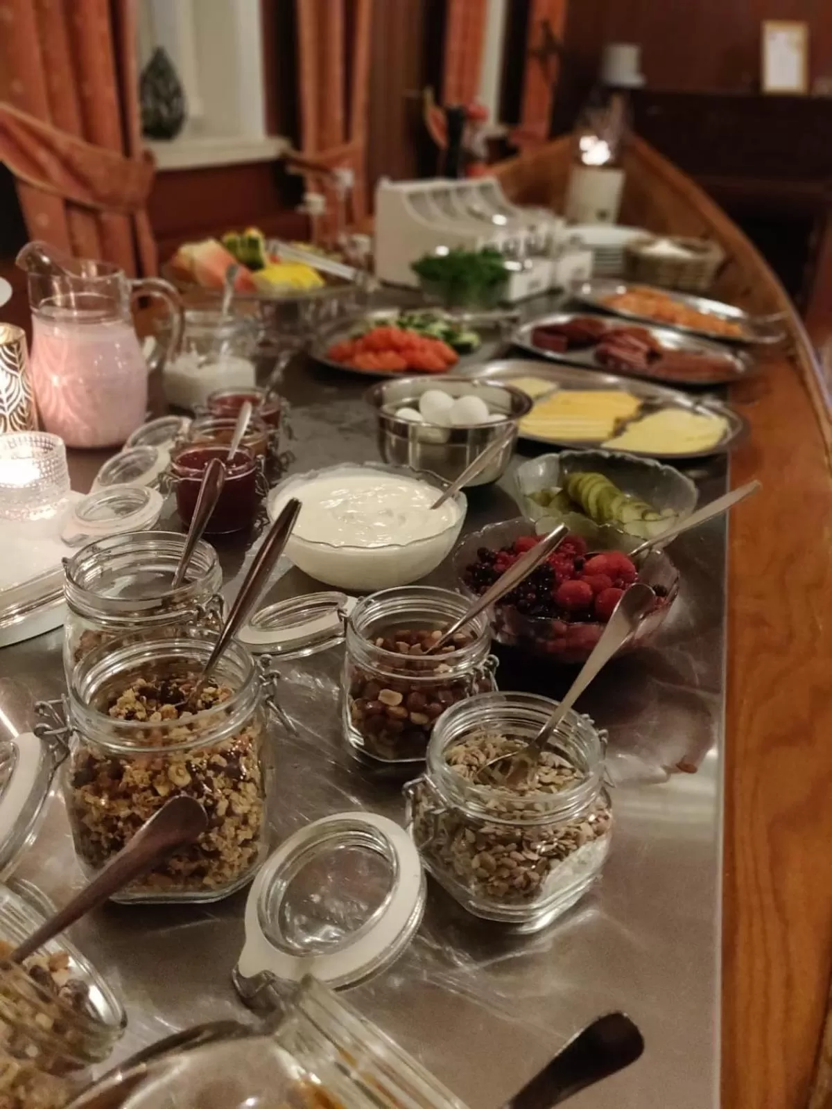 Buffet breakfast in Hotel Hospitz