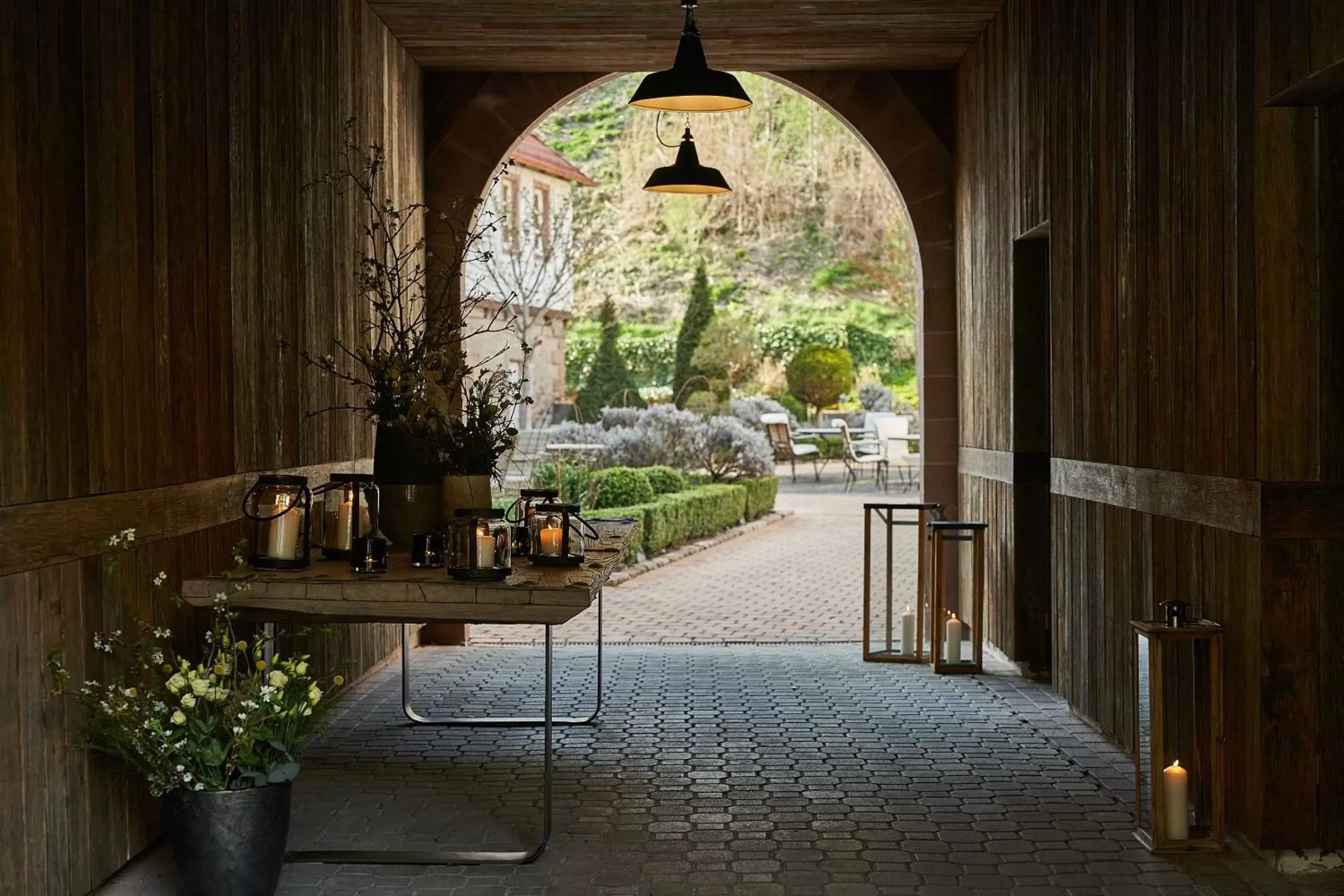 Patio in Hardenberg BurgHotel