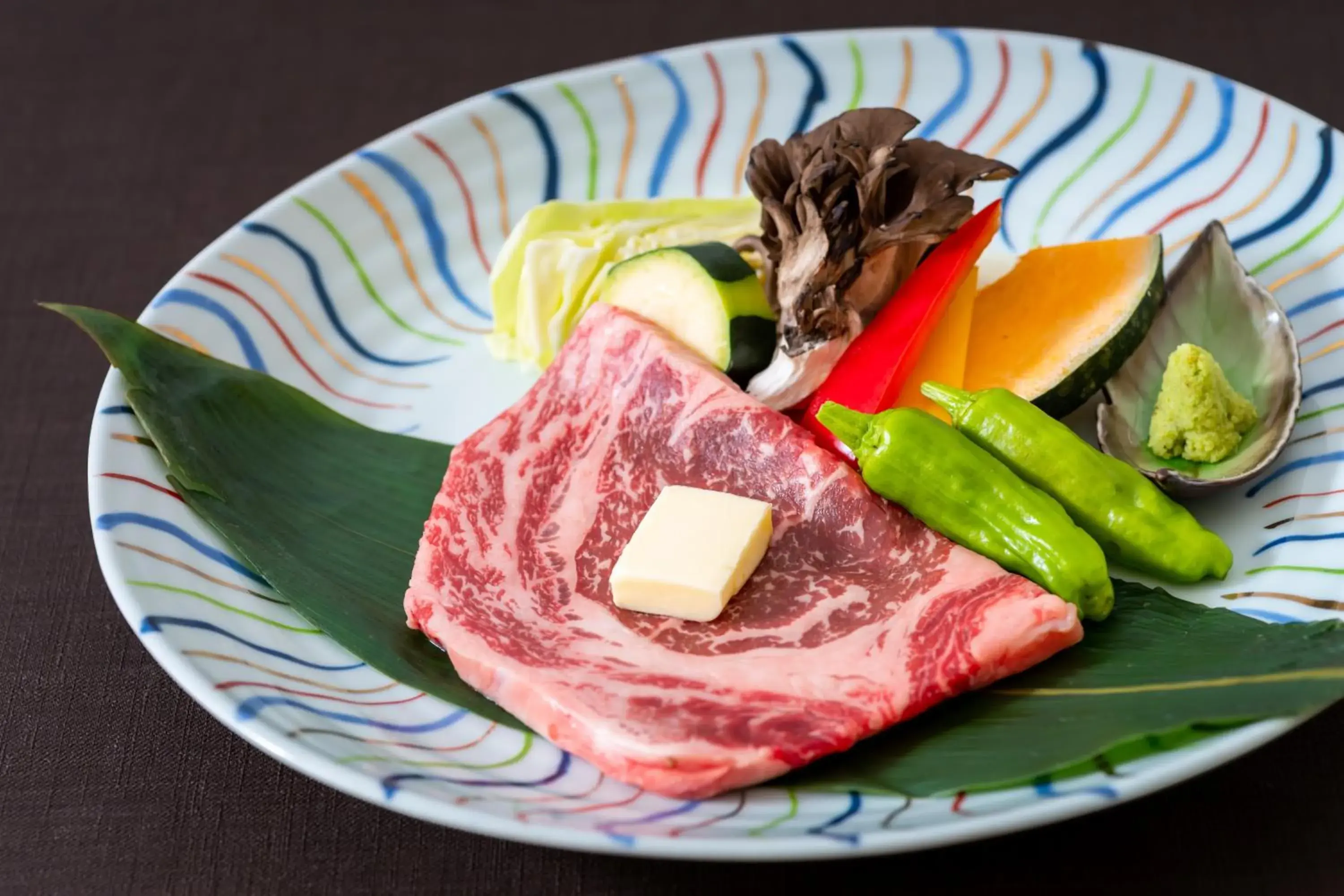 Food close-up, Food in Kusatsu Onsen Daitokan