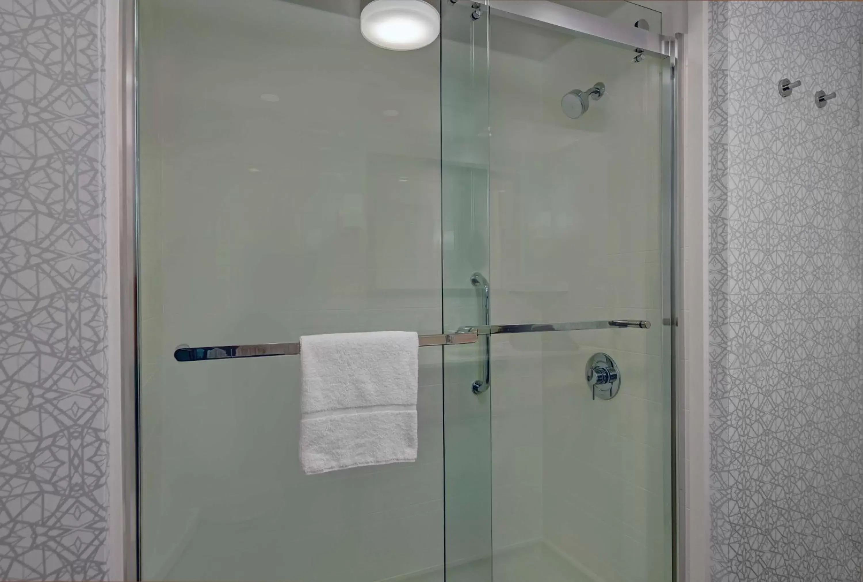 Bathroom in Hampton Inn Patriots Point Bathroom in Hampton Inn Patriots Point