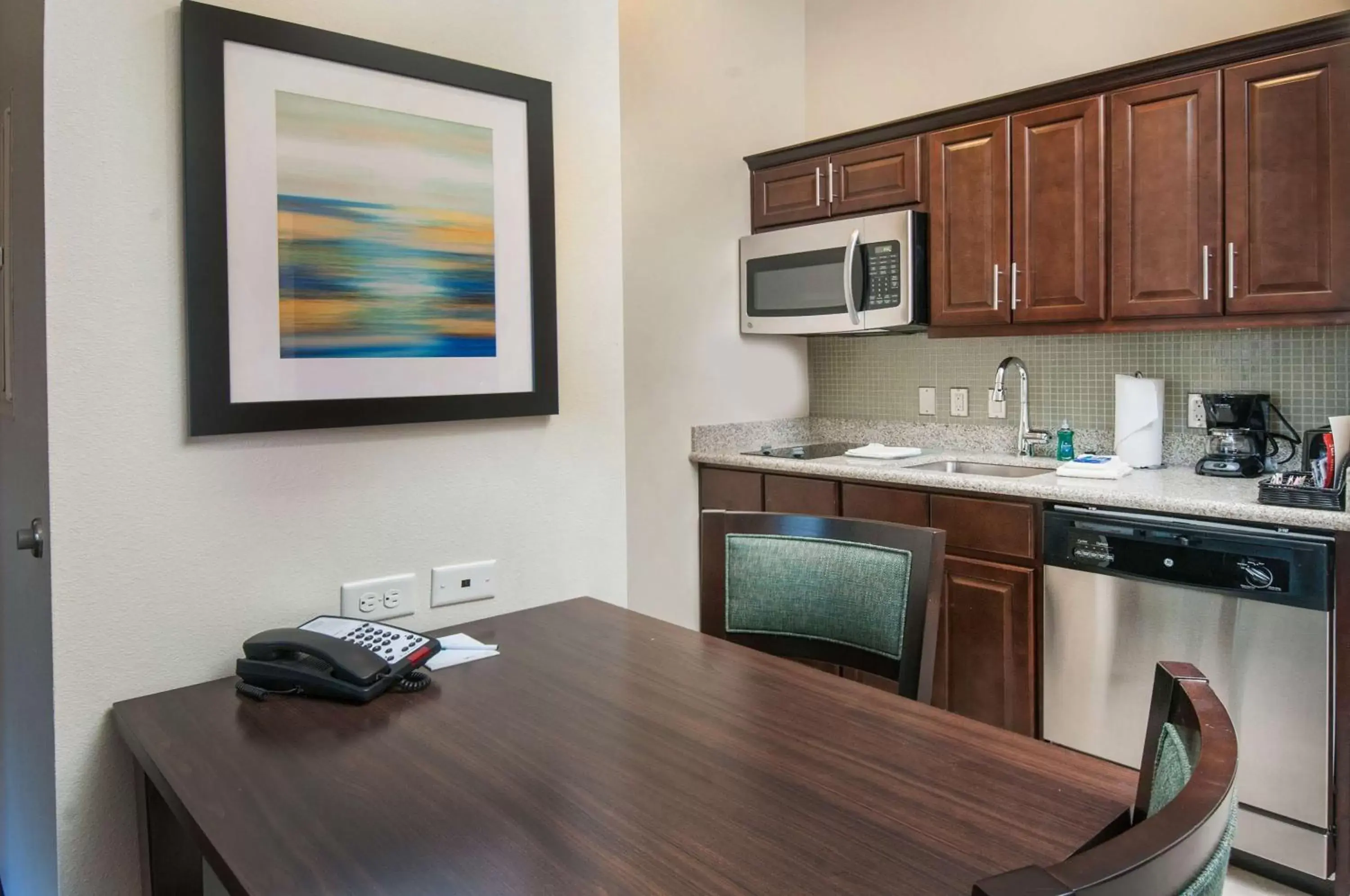 Kitchen or kitchenette, Kitchen/Kitchenette in Homewood Suites by Hilton Lackland AFB/SeaWorld, TX