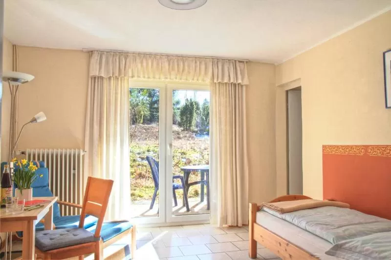 Bed in Biohotel Spöktal