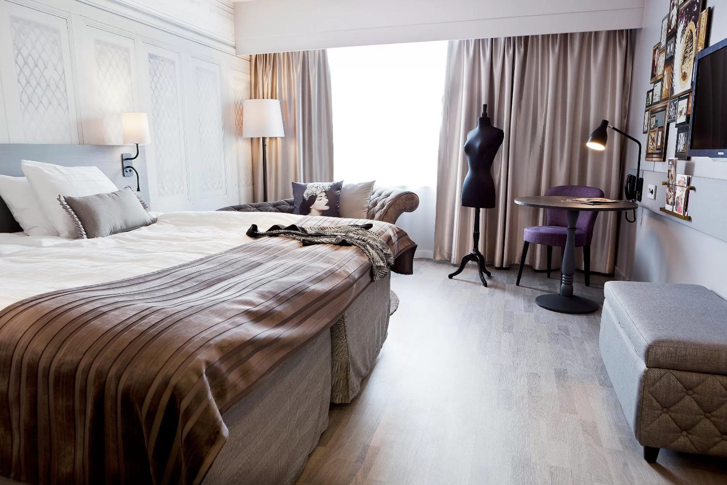 Bedroom, Bed in Scandic Rubinen