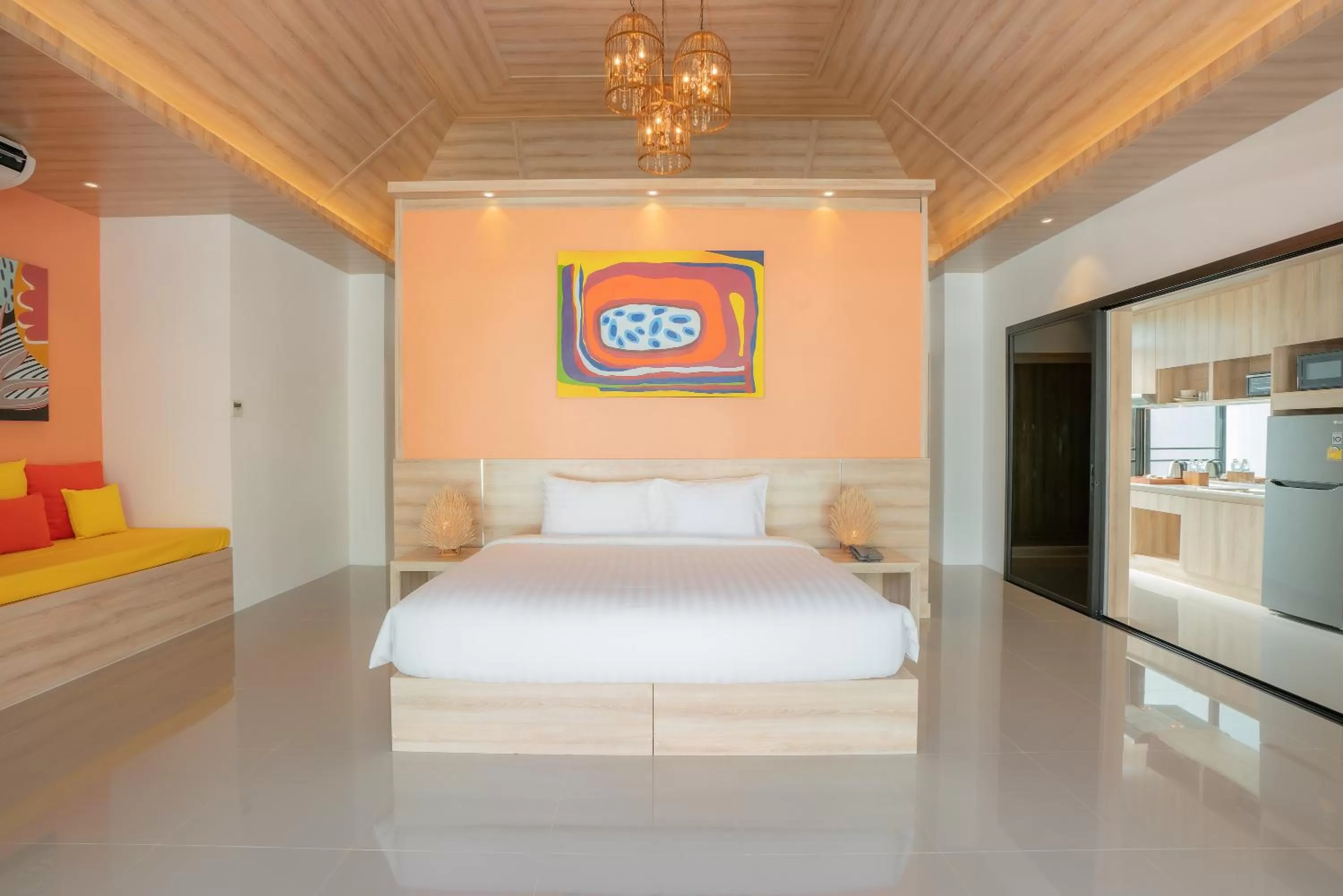 Bed in Dhevan Dara Resort & Spa Hua Hin - Pool Villa